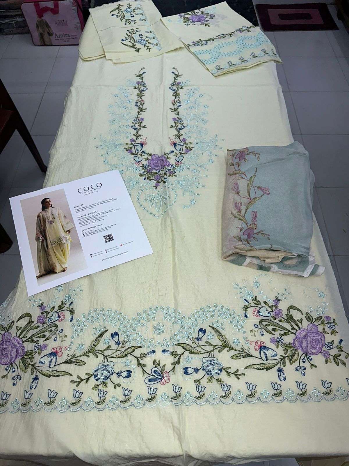 COCO VOL - 02 LUXURY DIGITAL PRINTED & EMBROIDERED LAWN BY ZARA SHAHJAHAN - 05