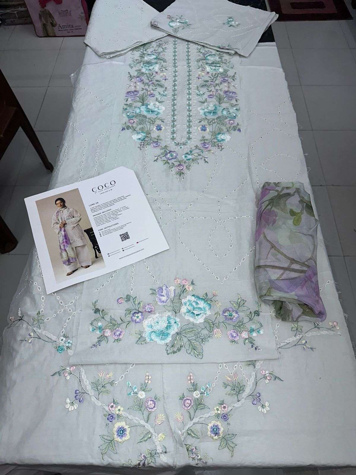 COCO VOL - 02 LUXURY DIGITAL PRINTED & EMBROIDERED LAWN BY ZARA SHAHJAHAN - 07