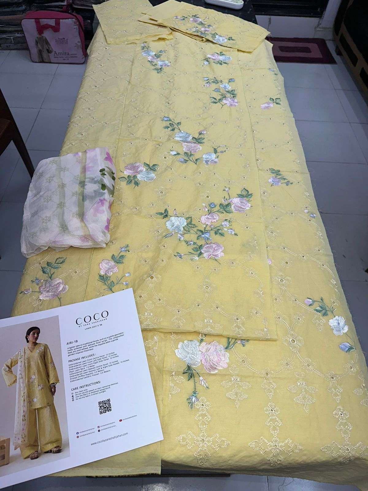 COCO VOL - 02 LUXURY DIGITAL PRINTED & EMBROIDERED LAWN BY ZARA SHAHJAHAN - 08