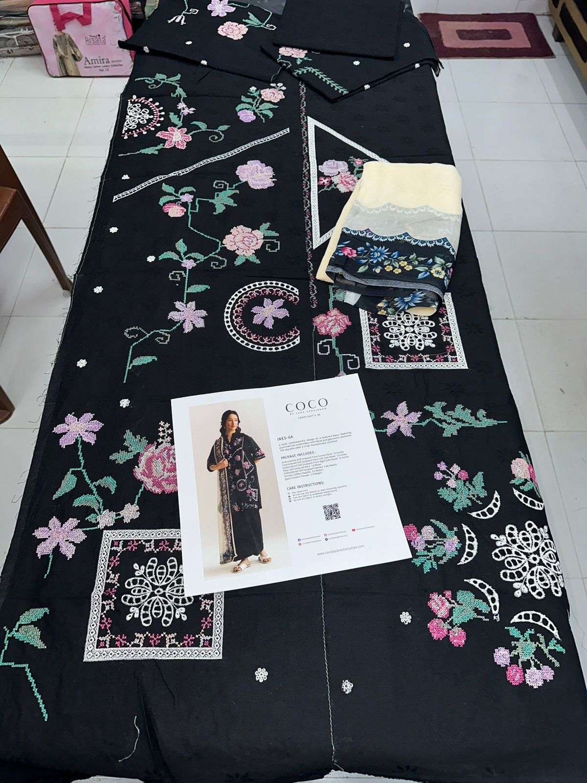 COCO VOL - 02 LUXURY DIGITAL PRINTED & EMBROIDERED LAWN BY ZARA SHAHJAHAN - 10