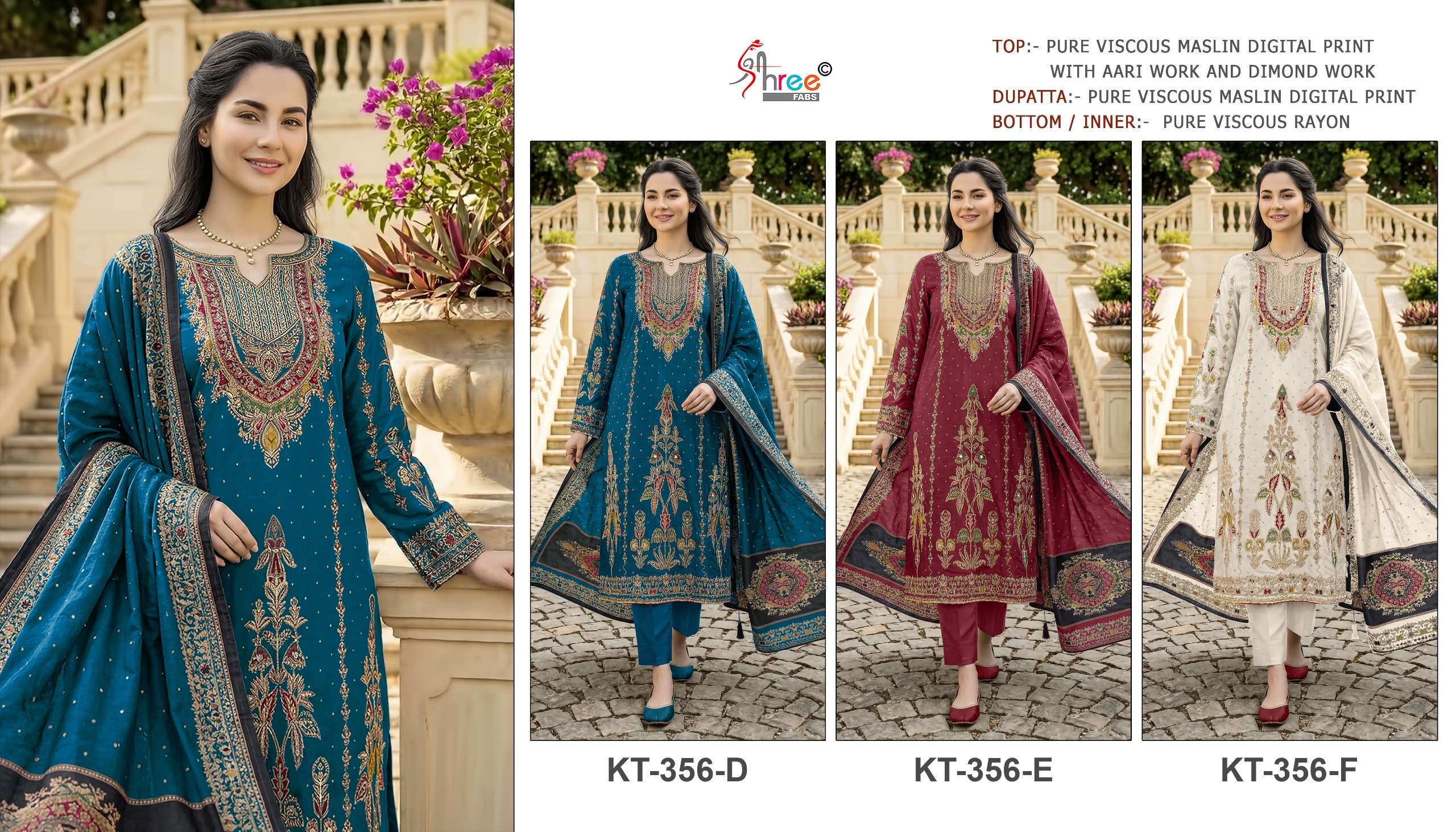 DESIGN NO. KT - 356 BY SHREE FABS - 01 - 03
