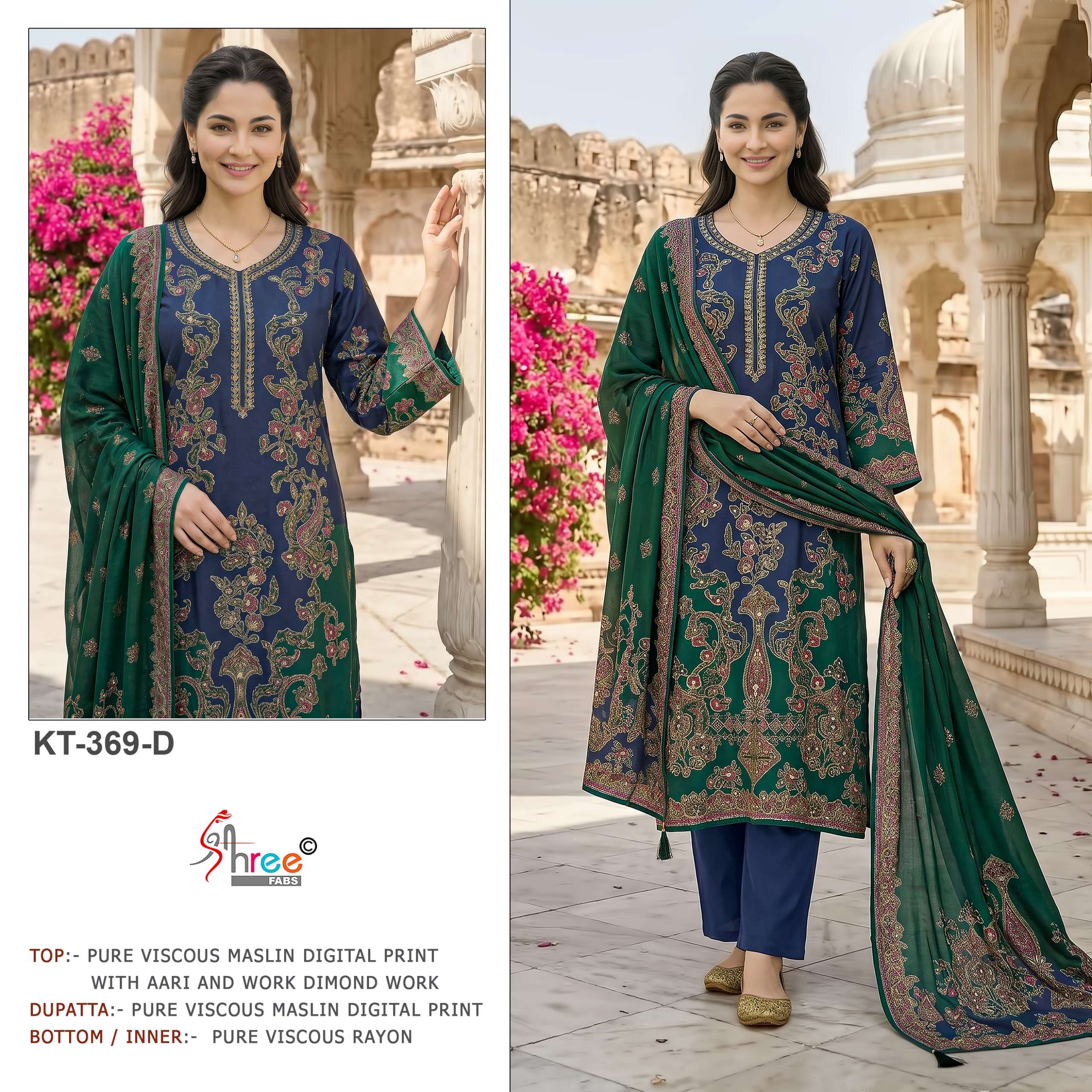 DESIGN NO. KT - 369 B & D BY SHREE FABS - 03