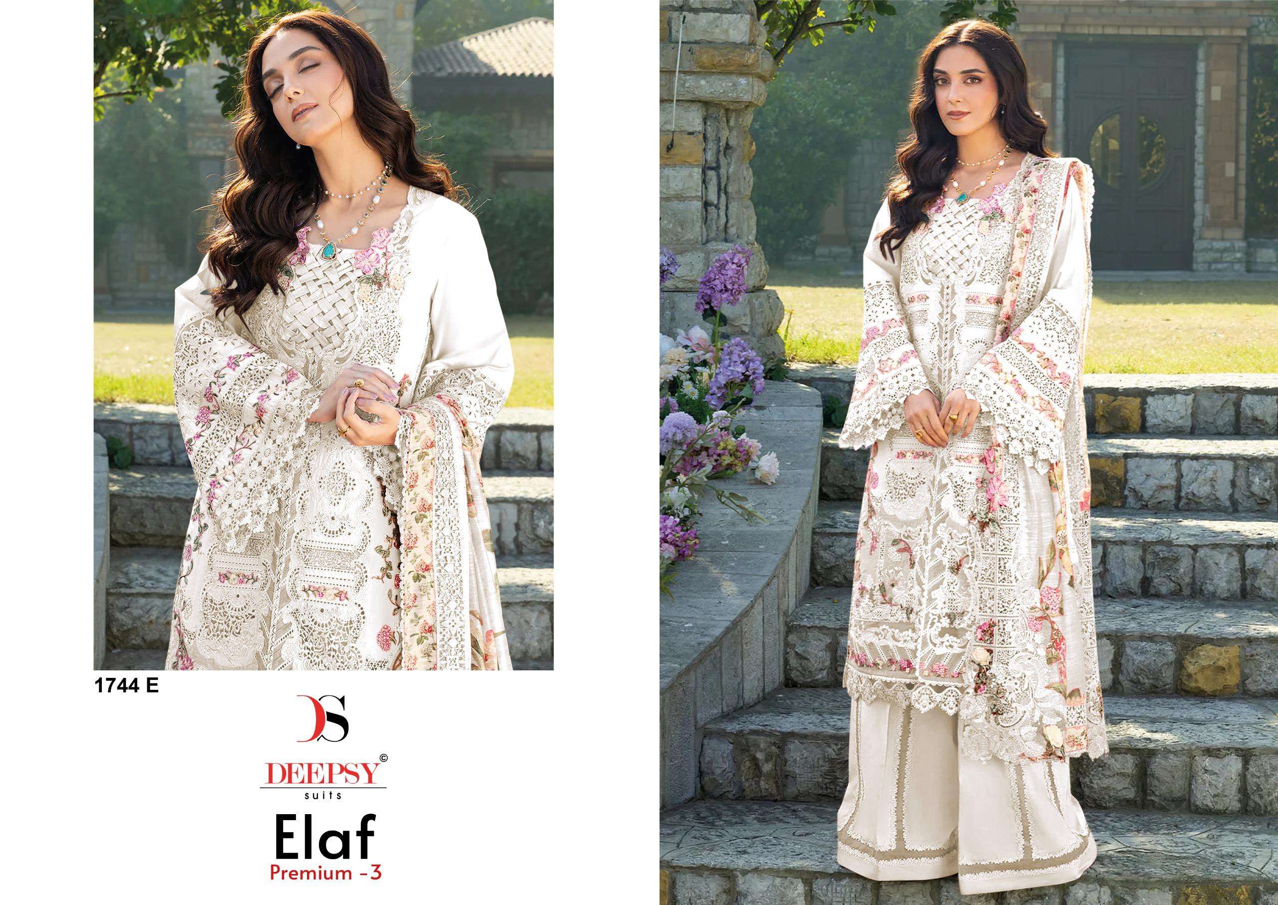 ELAF PREMIUM - 03 LUXURY LAWN D NO. 1744 BY DEEPSY SUITS - 01