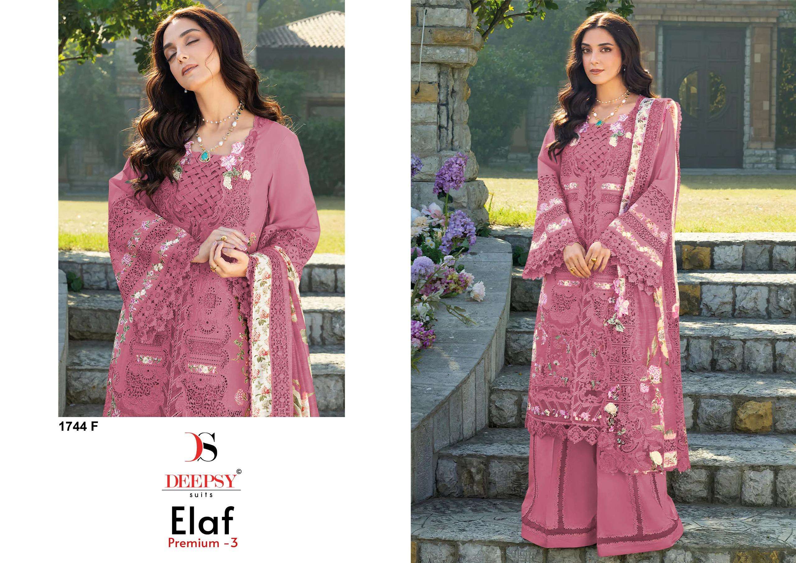 ELAF PREMIUM - 03 LUXURY LAWN D NO. 1744 BY DEEPSY SUITS - 02