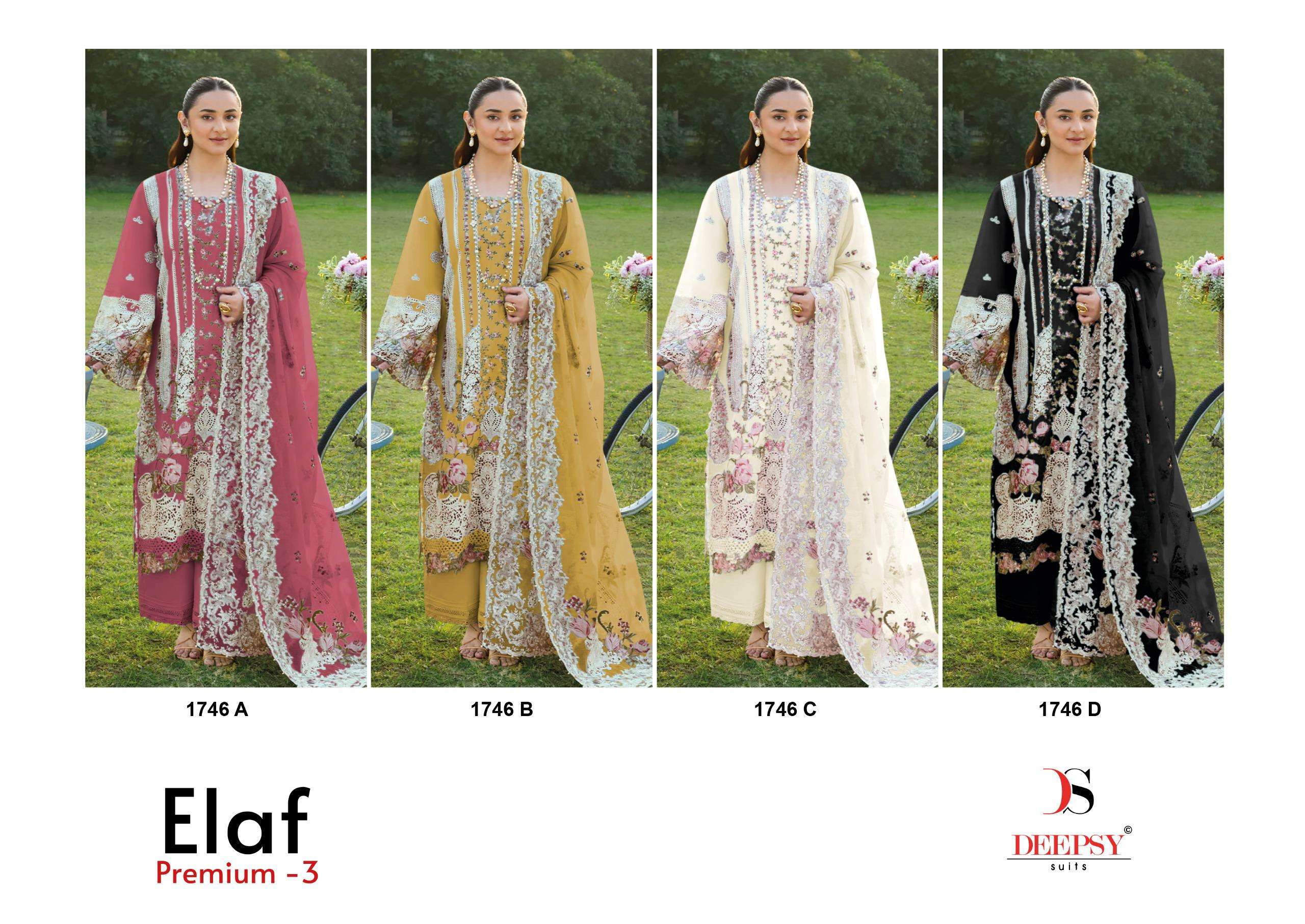 ELAF PREMIUM - 03 LUXURY LAWN D NO. 1746 BY DEEPSY SUITS - 01 - 04