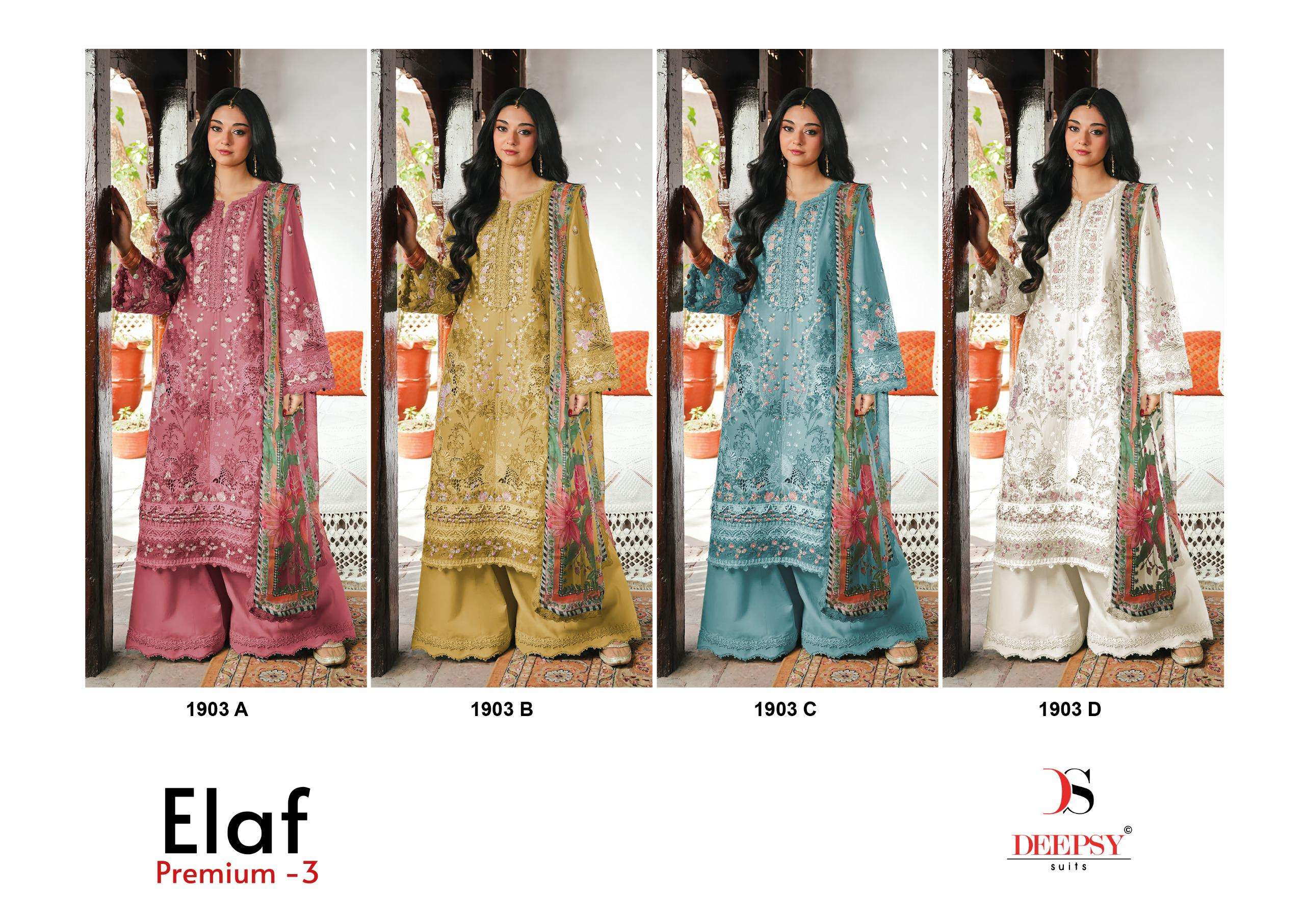 ELAF PREMIUM - 04 LUXURY LAWN D NO. 1903 BY DEEPSY SUITS - 01 - 04