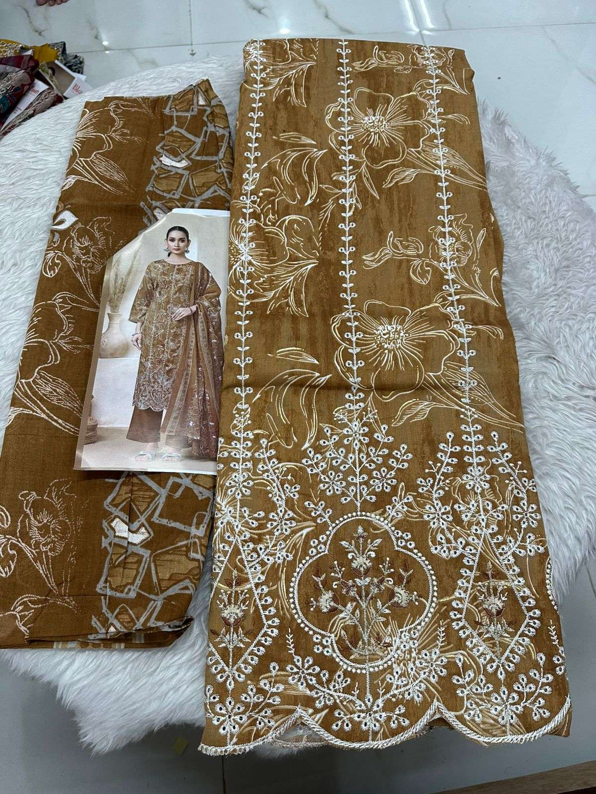 Falah Premium Cotton Collection Code - 50068 By Falah Designer Suits - 01 - 03
