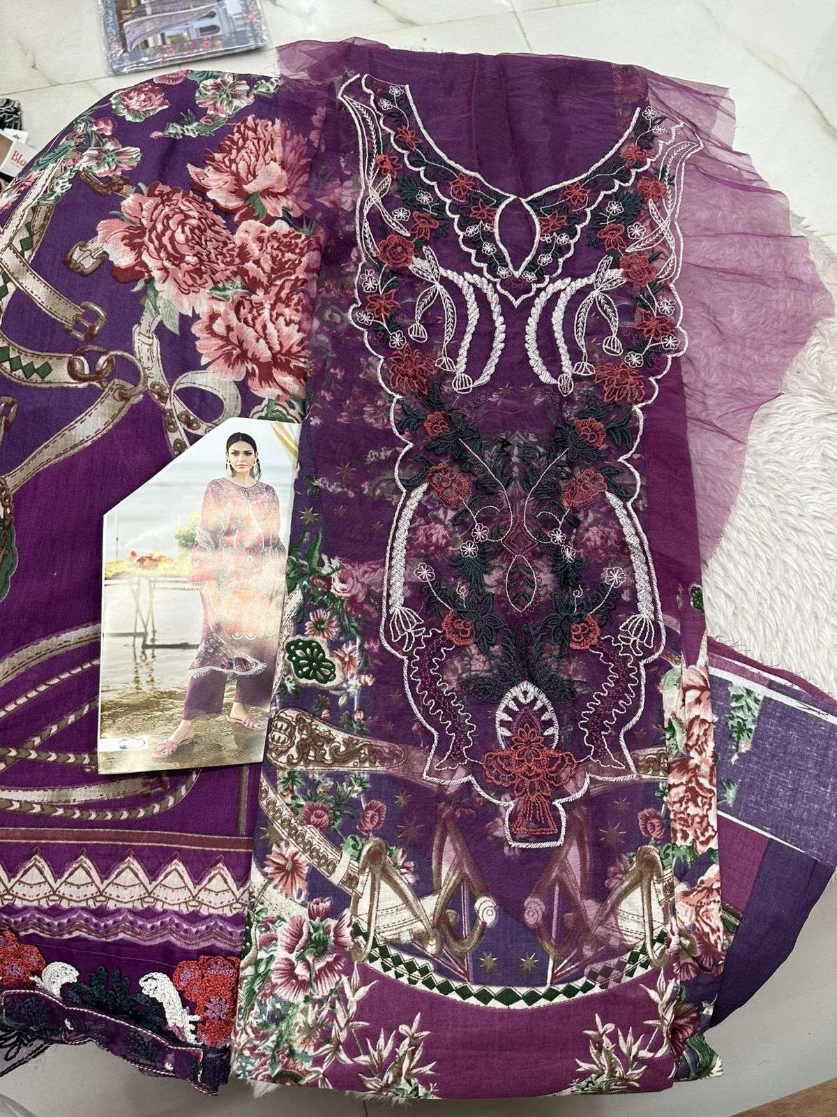 Falah Premium Cotton Collection Code - 50069 By Falah Designer Suits - 03