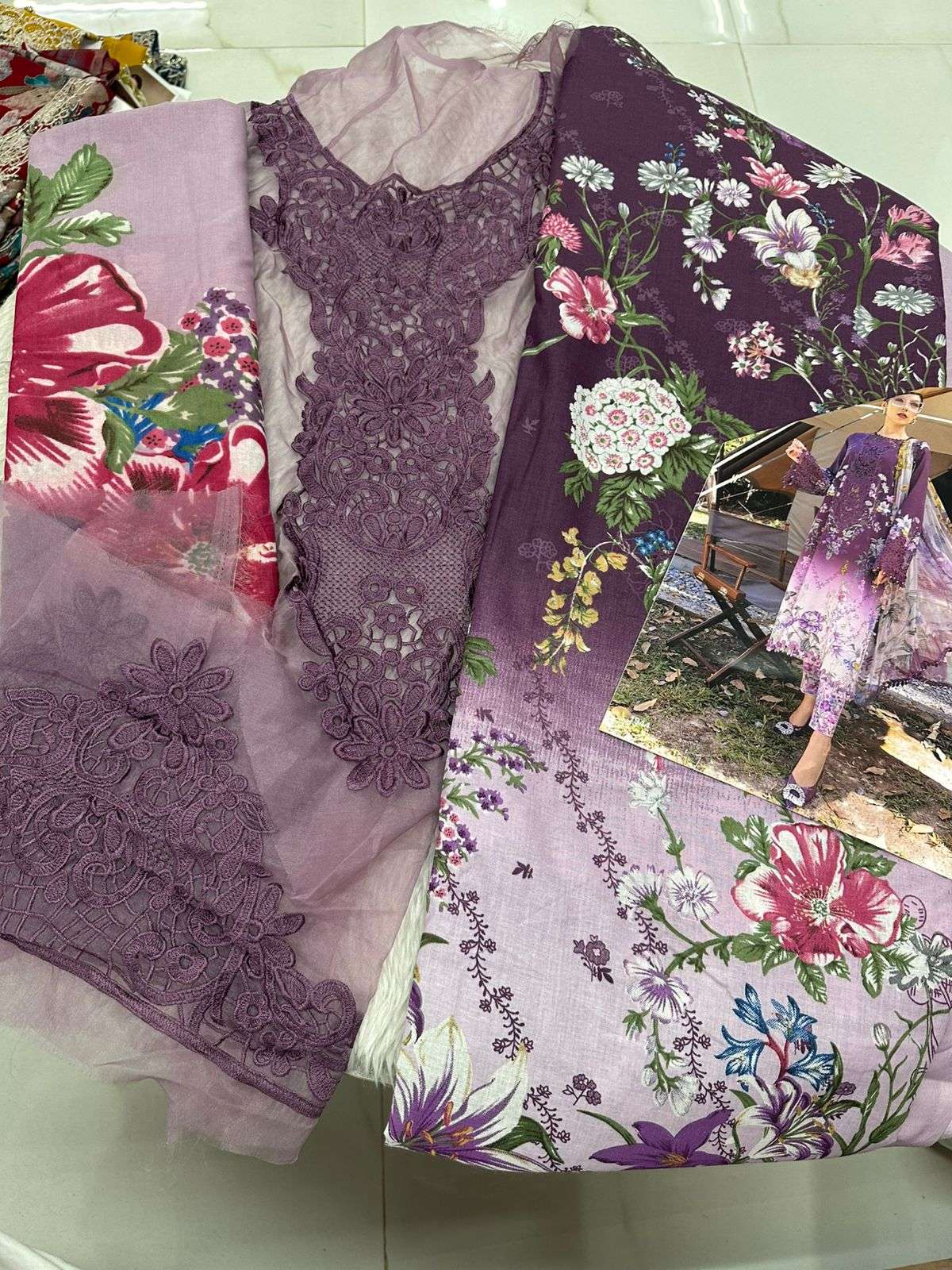 Falah Premium Cotton Collection Code - 50070 By Falah Designer Suits - 02