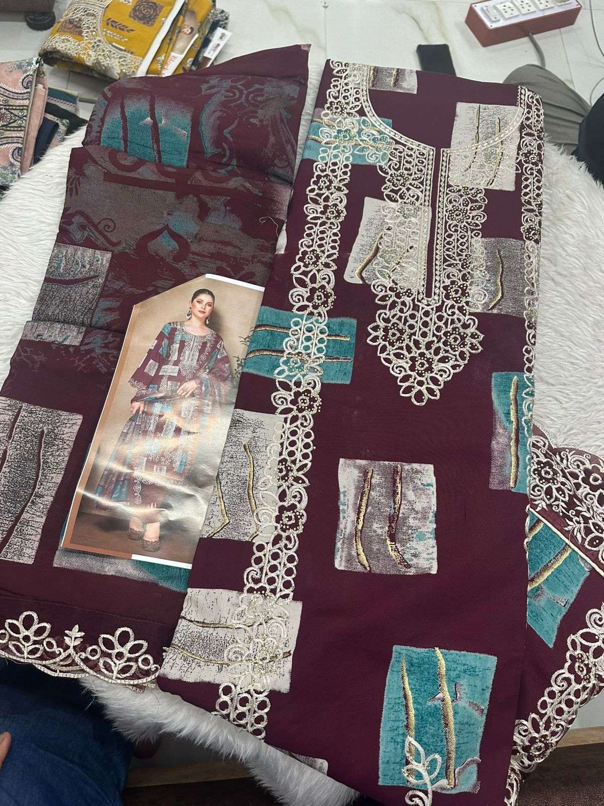 Falah Premium Cotton Collection Code - 50071 By Falah Designer Suits - 02