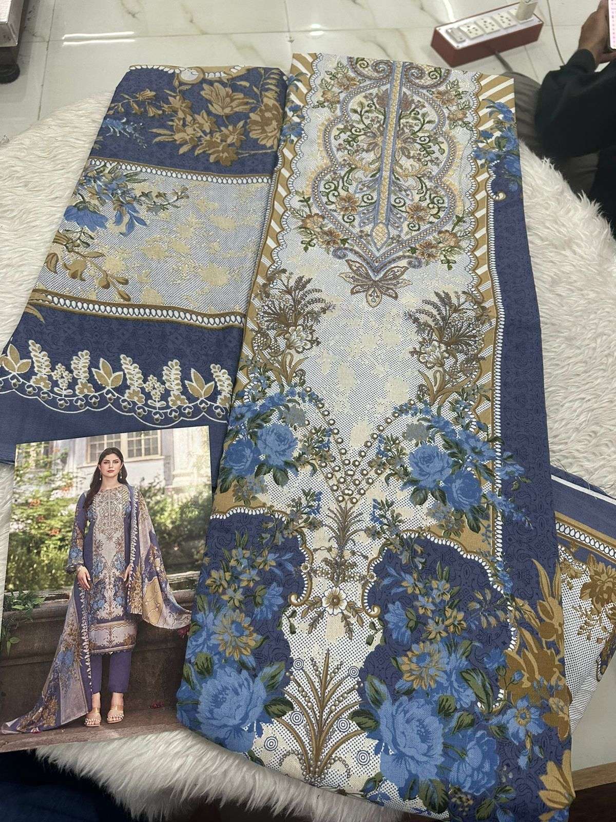 Falah Premium Cotton Collection Code - 50072 By Falah Designer Suits - 01 - 08