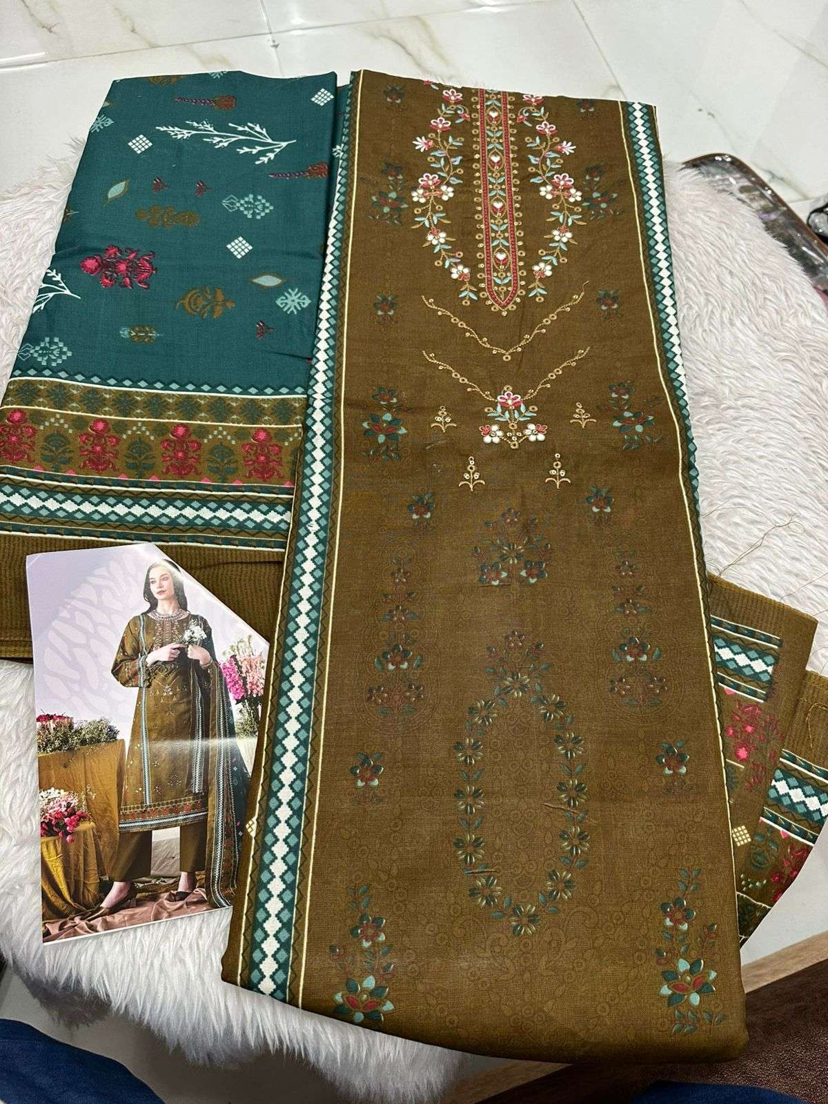 Falah Premium Cotton Collection Code - 50073 By Falah Designer Suits - 04