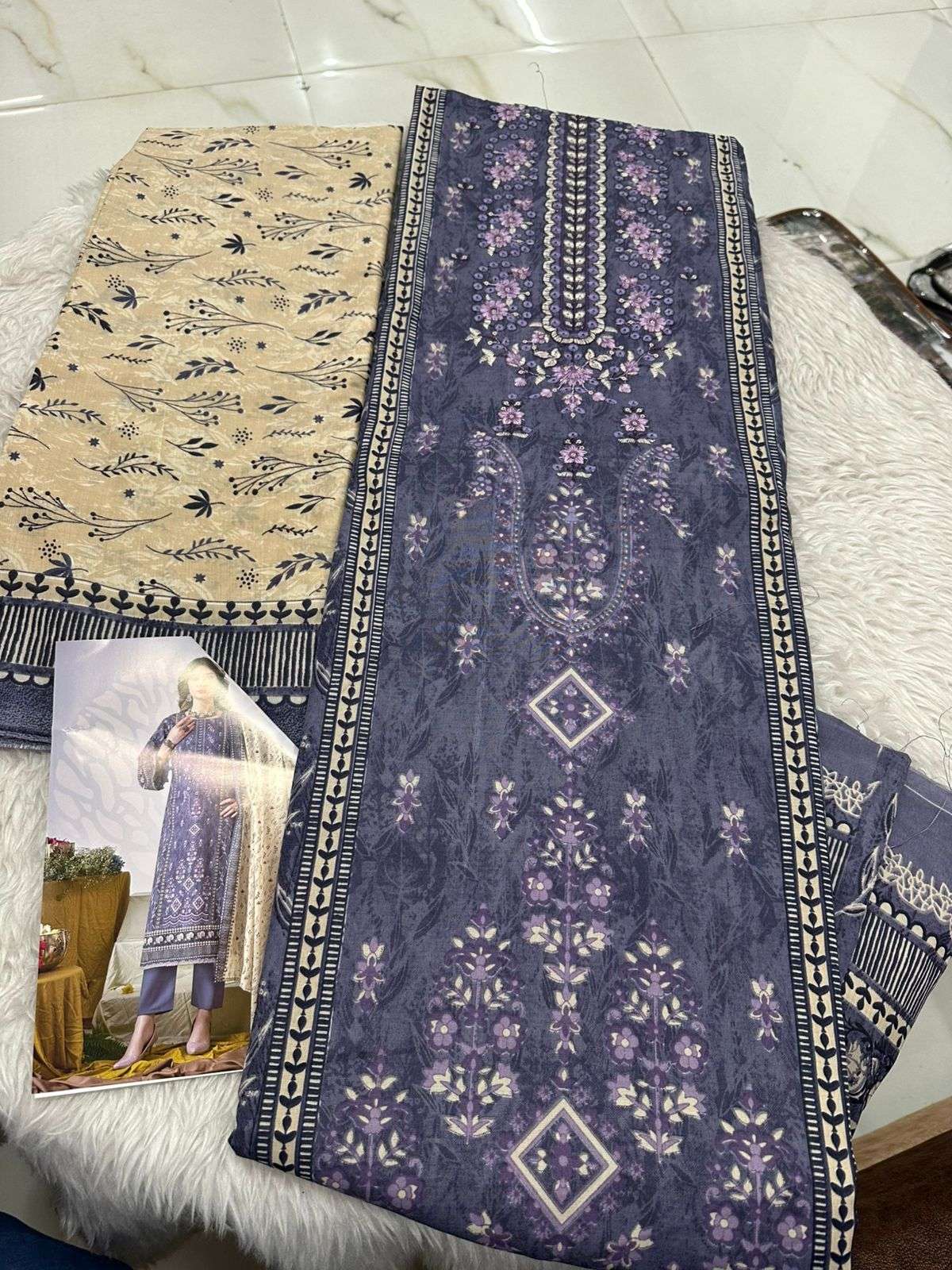 Falah Premium Cotton Collection Code - 50073 By Falah Designer Suits - 07