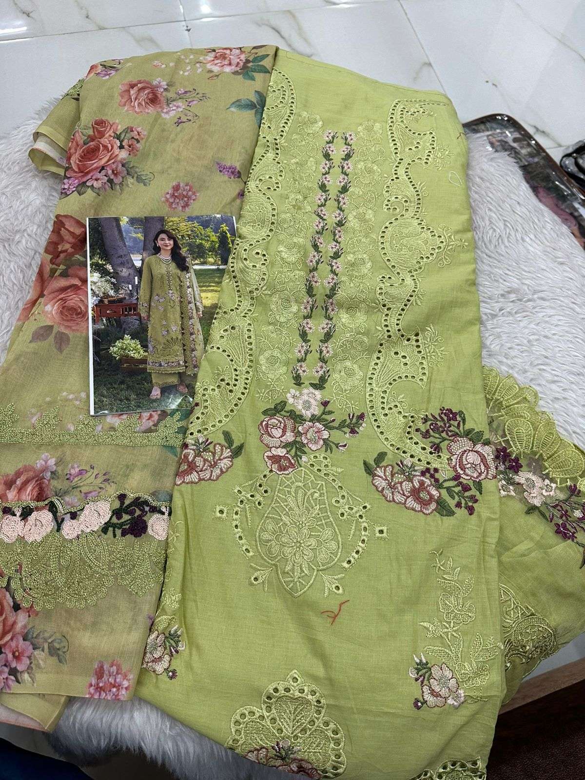 Falah Premium Cotton Collection Code - 50074 By Falah Designer Suits - 01 - 04