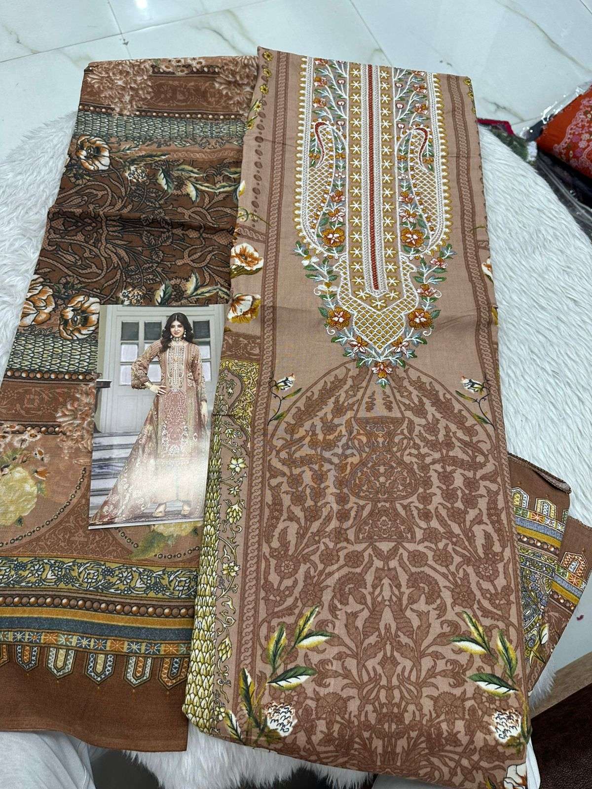 Falah Premium Cotton Collection Code - 50078 By Falah Designer Suits - 01