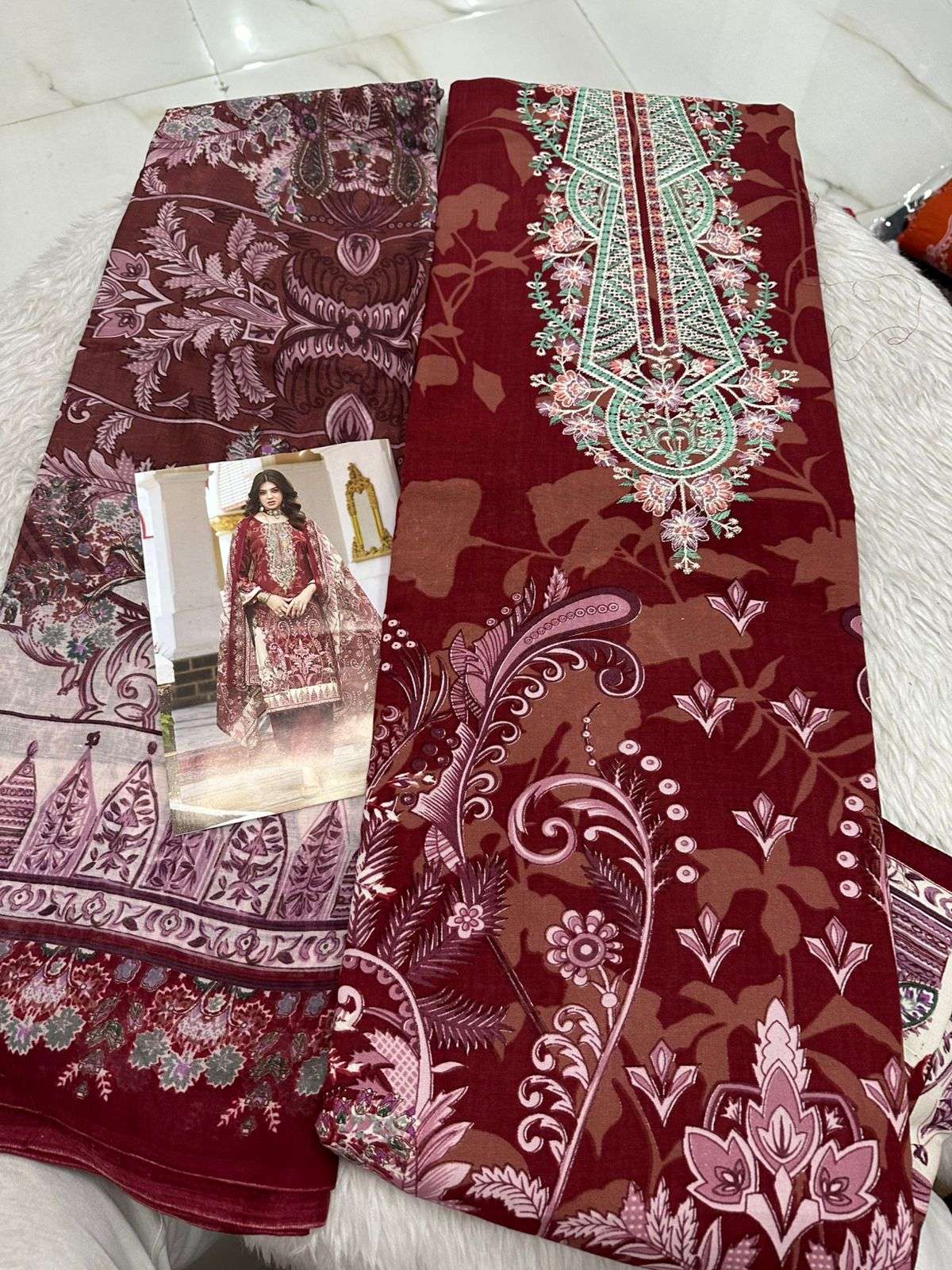Falah Premium Cotton Collection Code - 50078 By Falah Designer Suits - 03