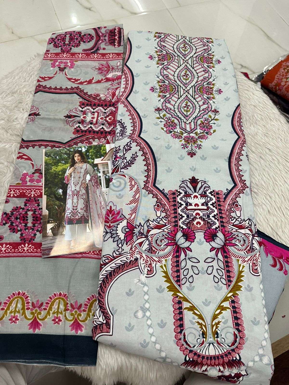 Falah Premium Cotton Collection Code - 50078 By Falah Designer Suits - 06