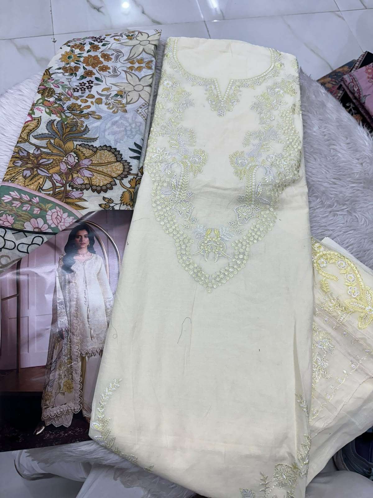 Falah Premium Cotton Collection Code - 50079 By Falah Designer Suit - 03