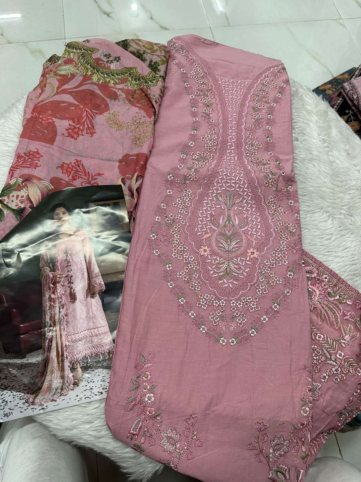 Falah Premium Cotton Collection Code - 50080 By Falah Designer Suits - 01 - 05 B