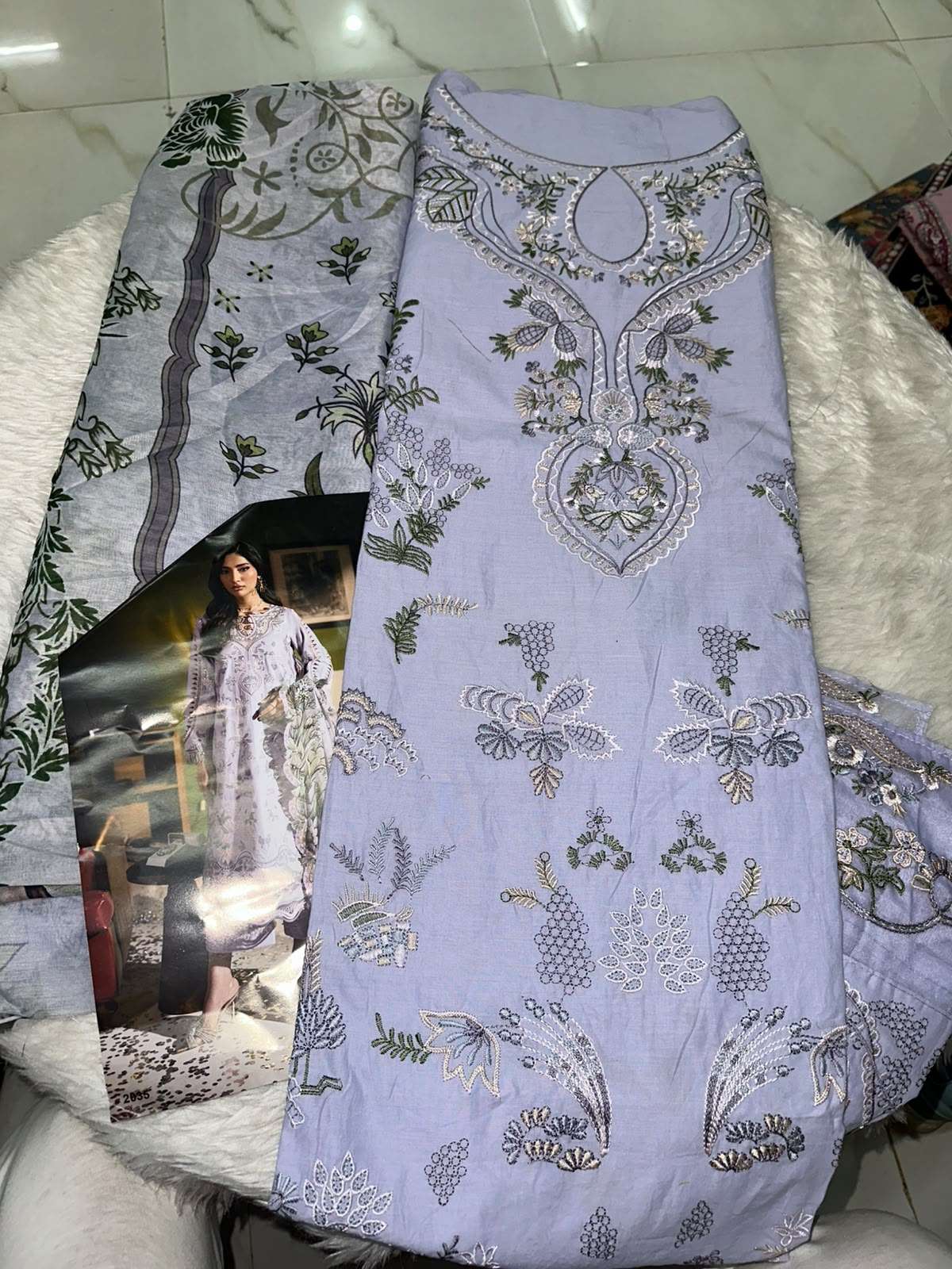 Falah Premium Cotton Collection Code - 50080 By Falah Designer Suits - 02