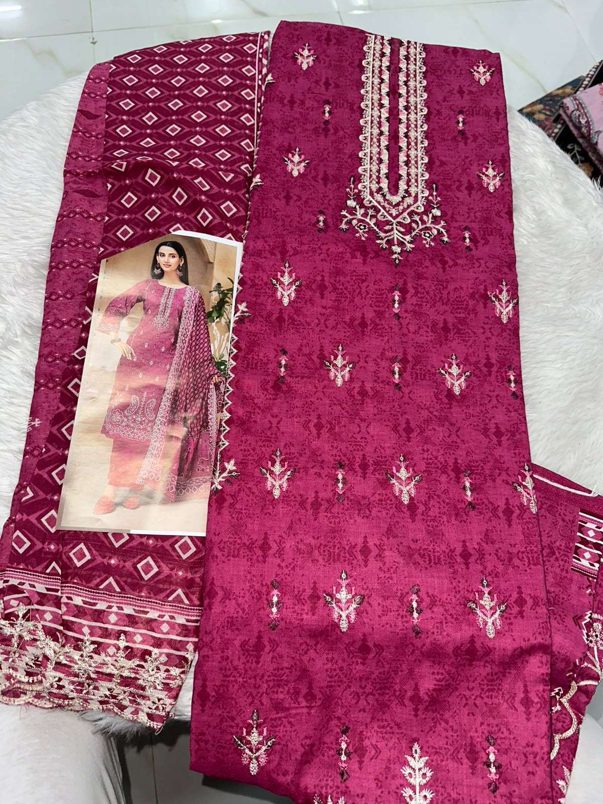 Falah Premium Cotton Collection Code - 50081 By Falah Designer Suits - 01