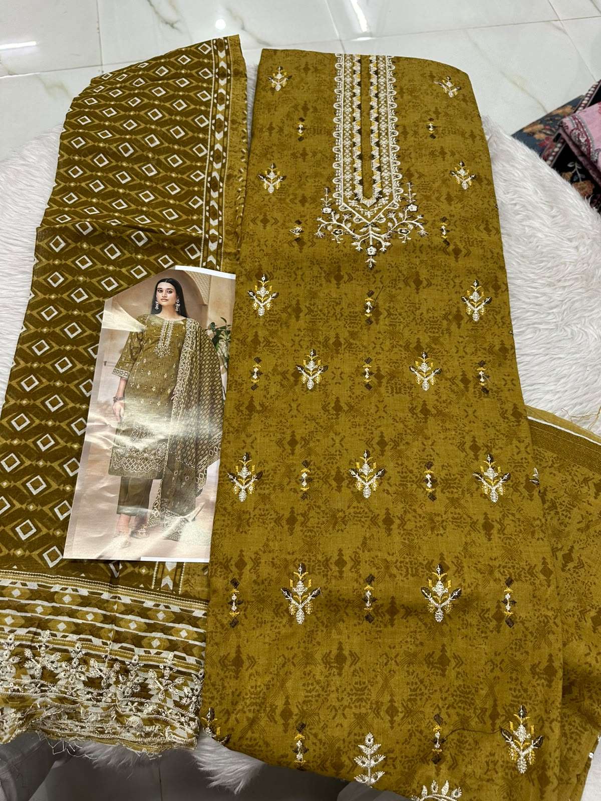 Falah Premium Cotton Collection Code - 50081 By Falah Designer Suits - 02
