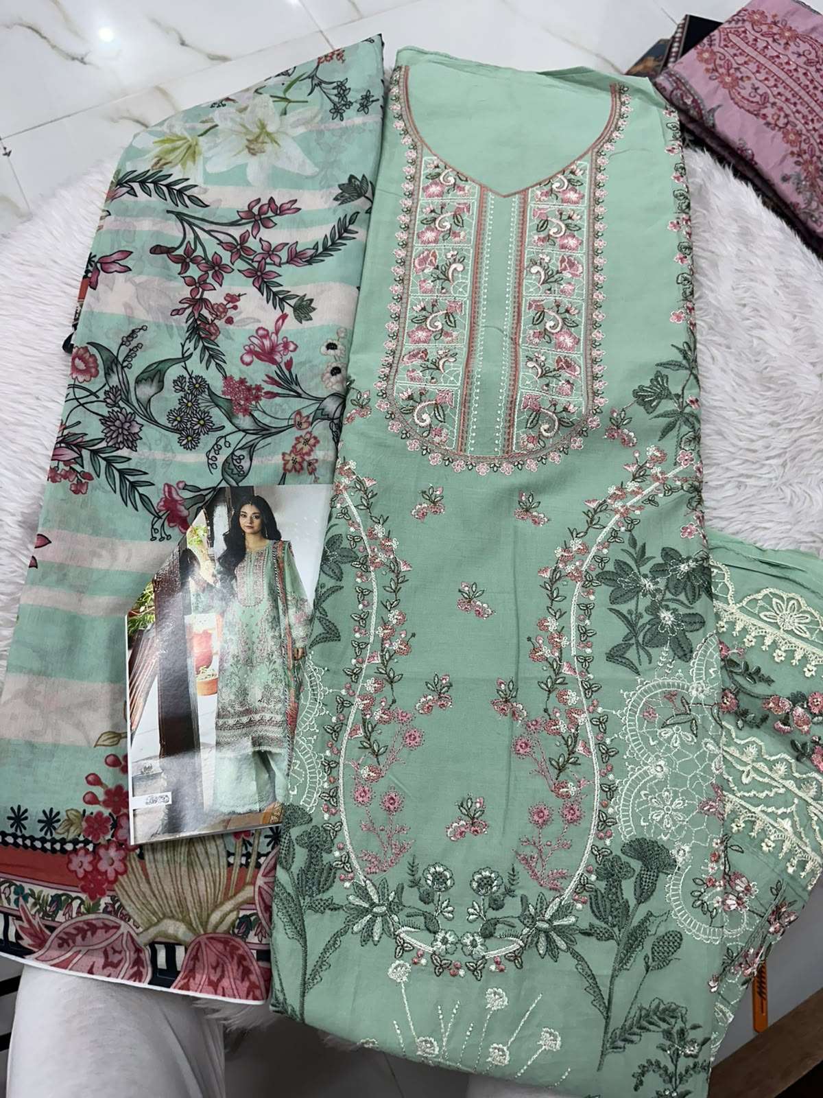 Falah Premium Cotton Collection Code - 50082 By Falah Designer Suits - 01