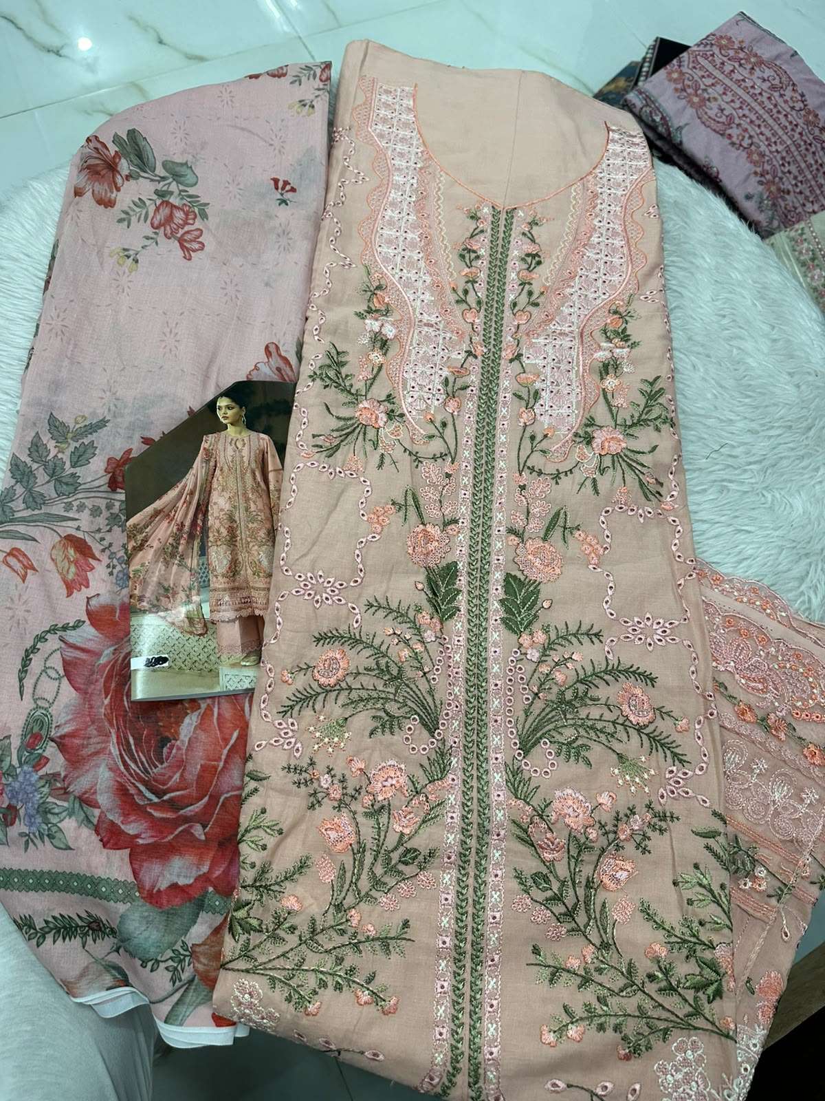 Falah Premium Cotton Collection Code - 50082 By Falah Designer Suits - 03