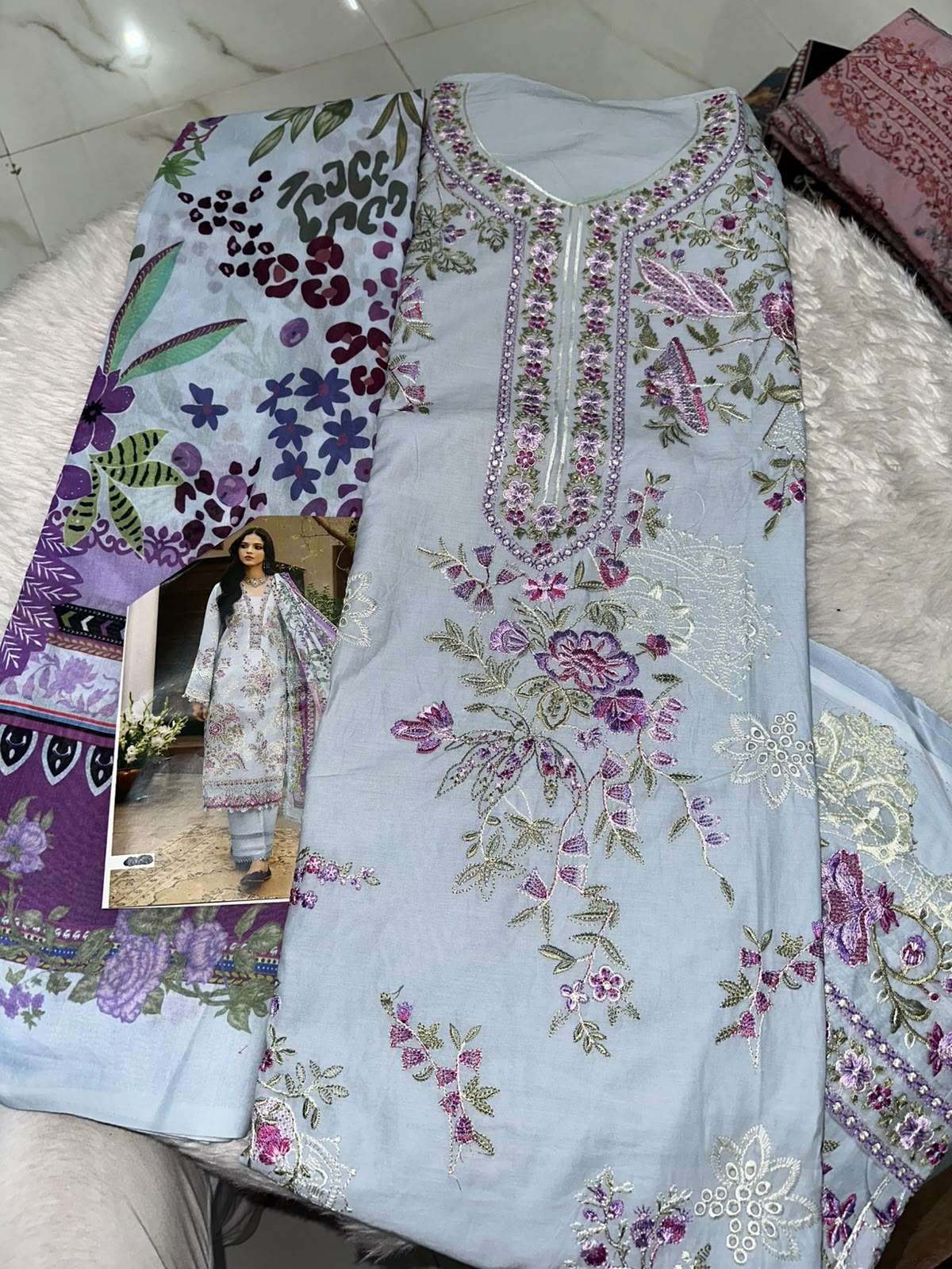 Falah Premium Cotton Collection Code - 50082 By Falah Designer Suits - 05