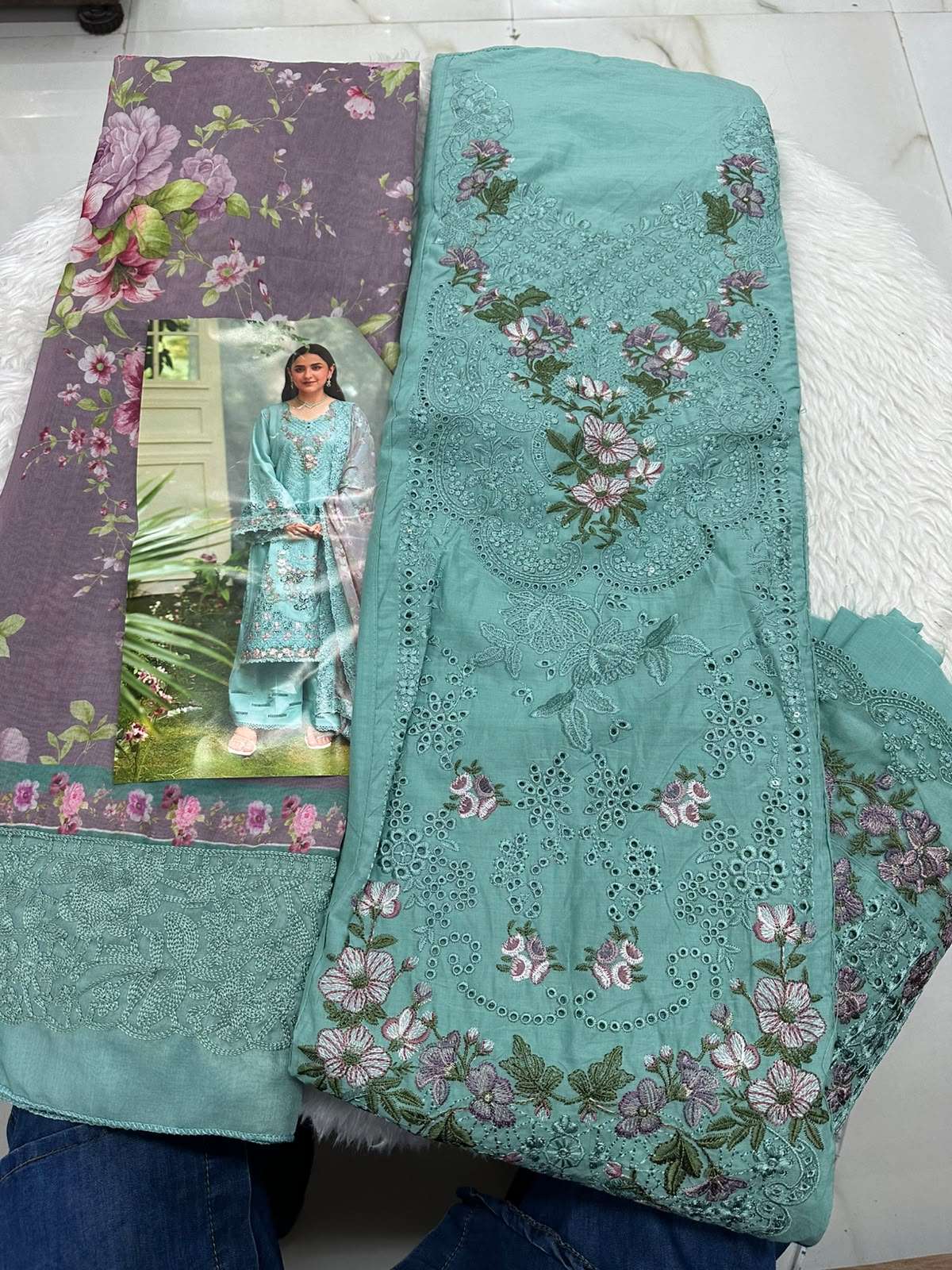 Falah Premium Cotton Collection Code. - 50082 By Falah Designer Suits - 05
