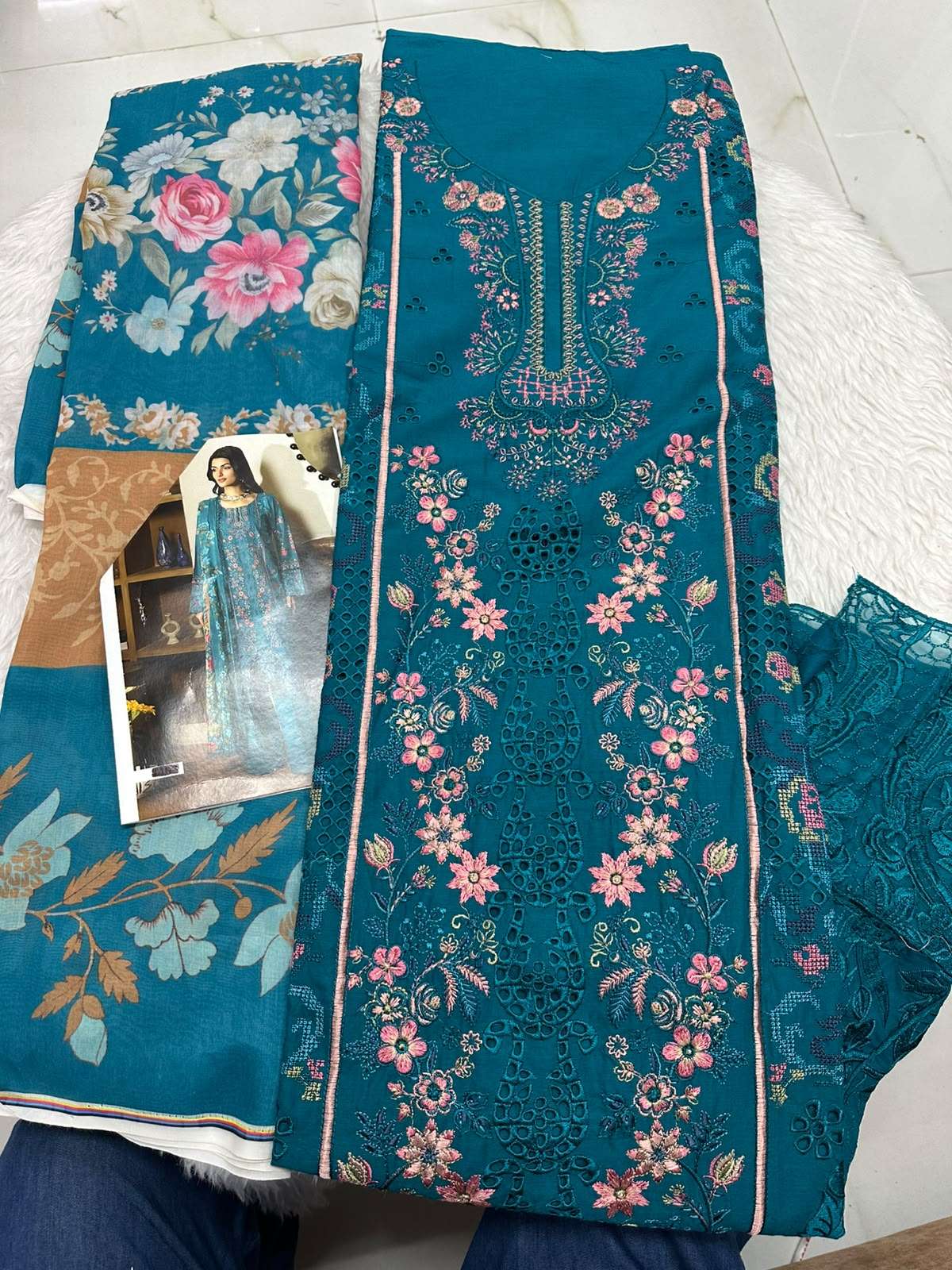 Falah Premium Cotton Collection Code. - 50083 By Falah Designer Suits - 01 - 06 A