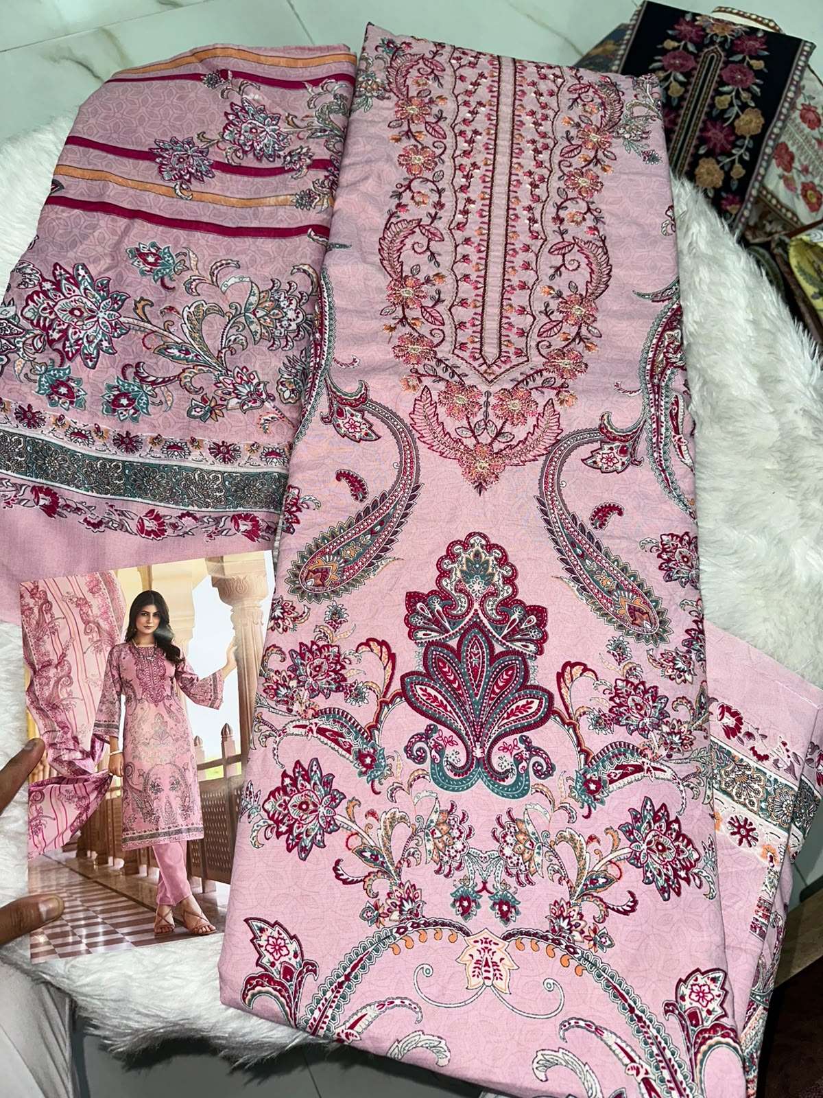Falah Premium Cotton Collection Code - 50083 By Falah Designer Suits - 05