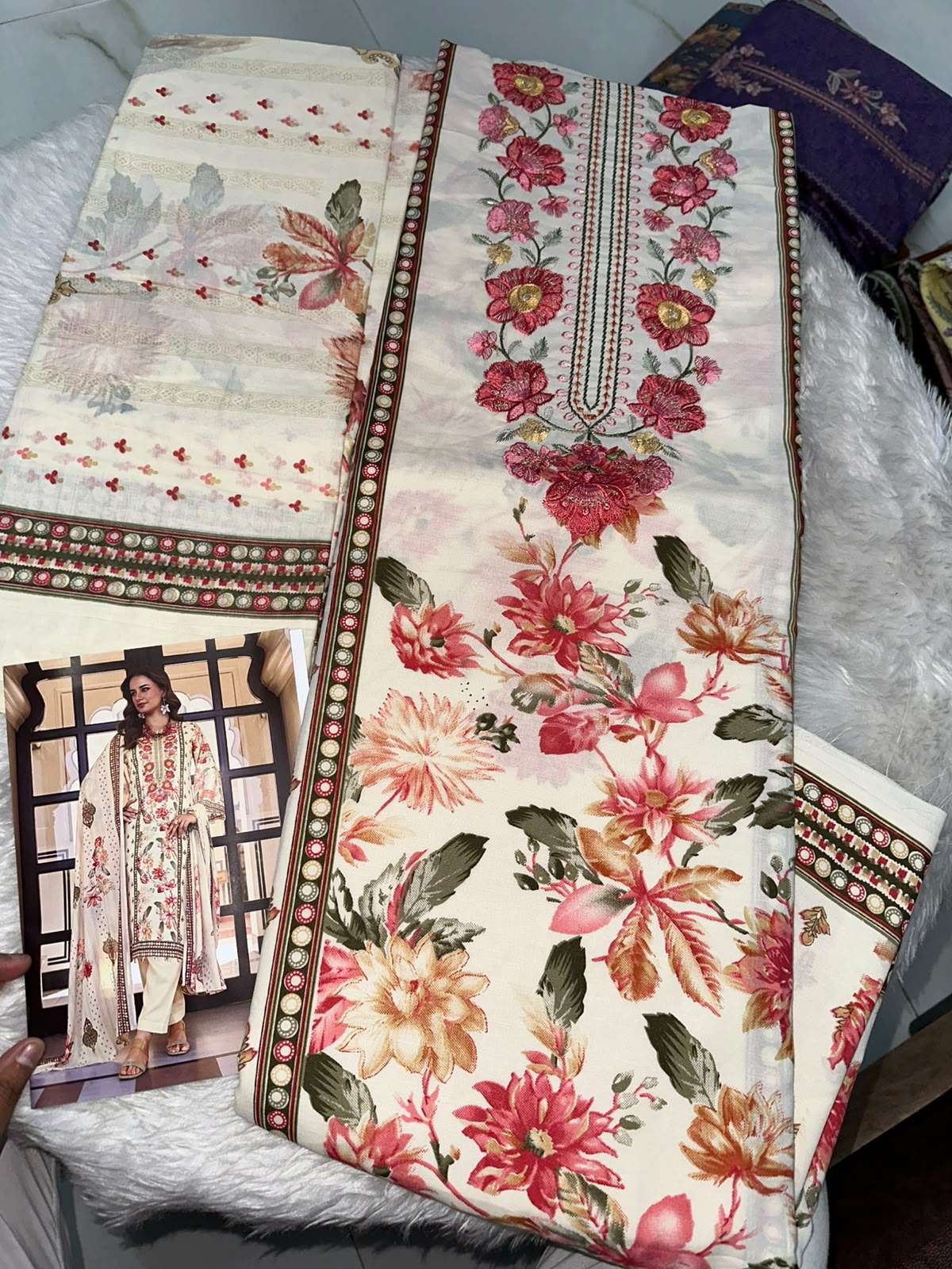 Falah Premium Cotton Collection Code - 50083 By Falah Designer Suits - 08