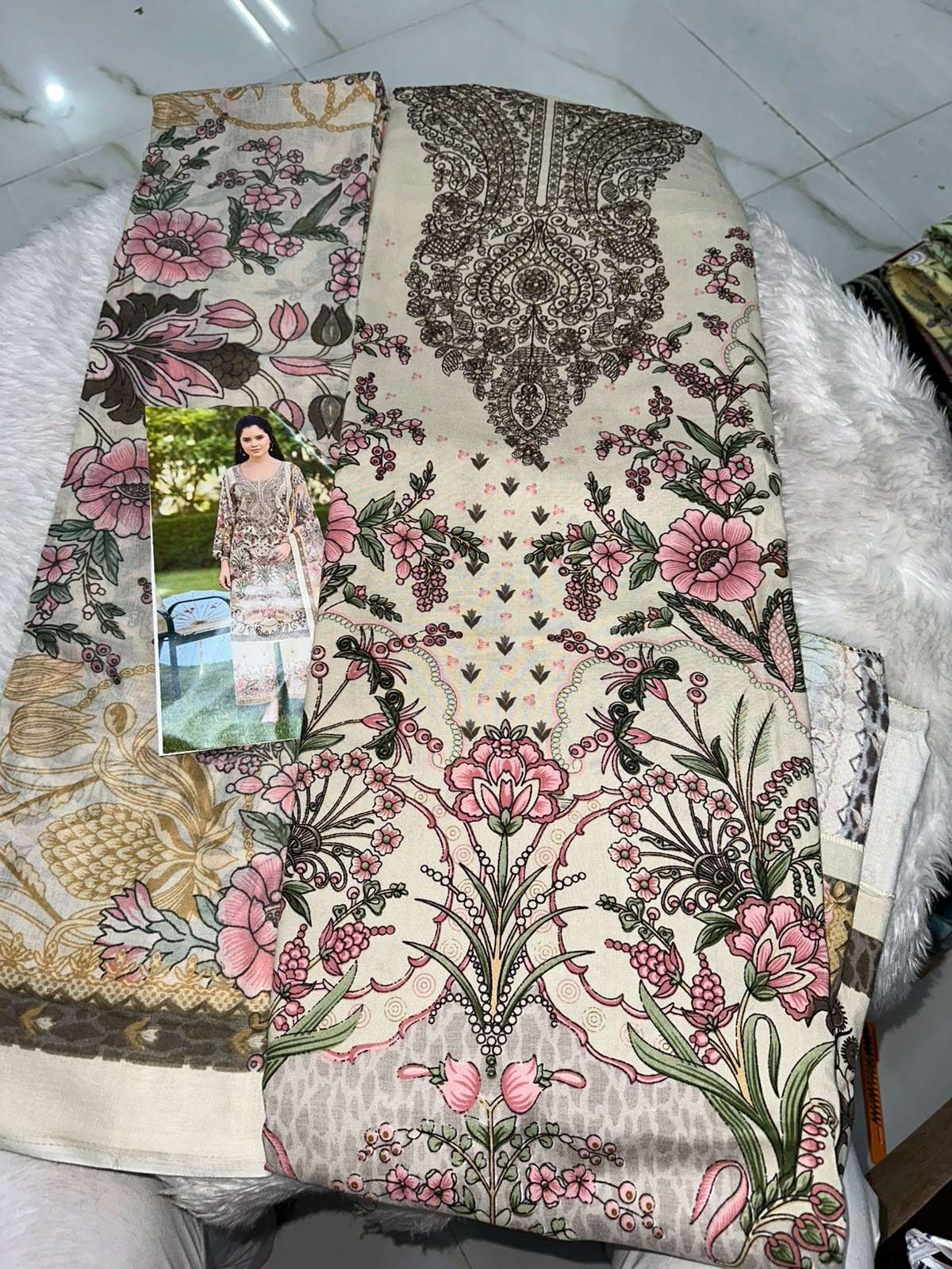 Falah Premium Cotton Collection Code - 50084 By Falah Designer Suits - 01