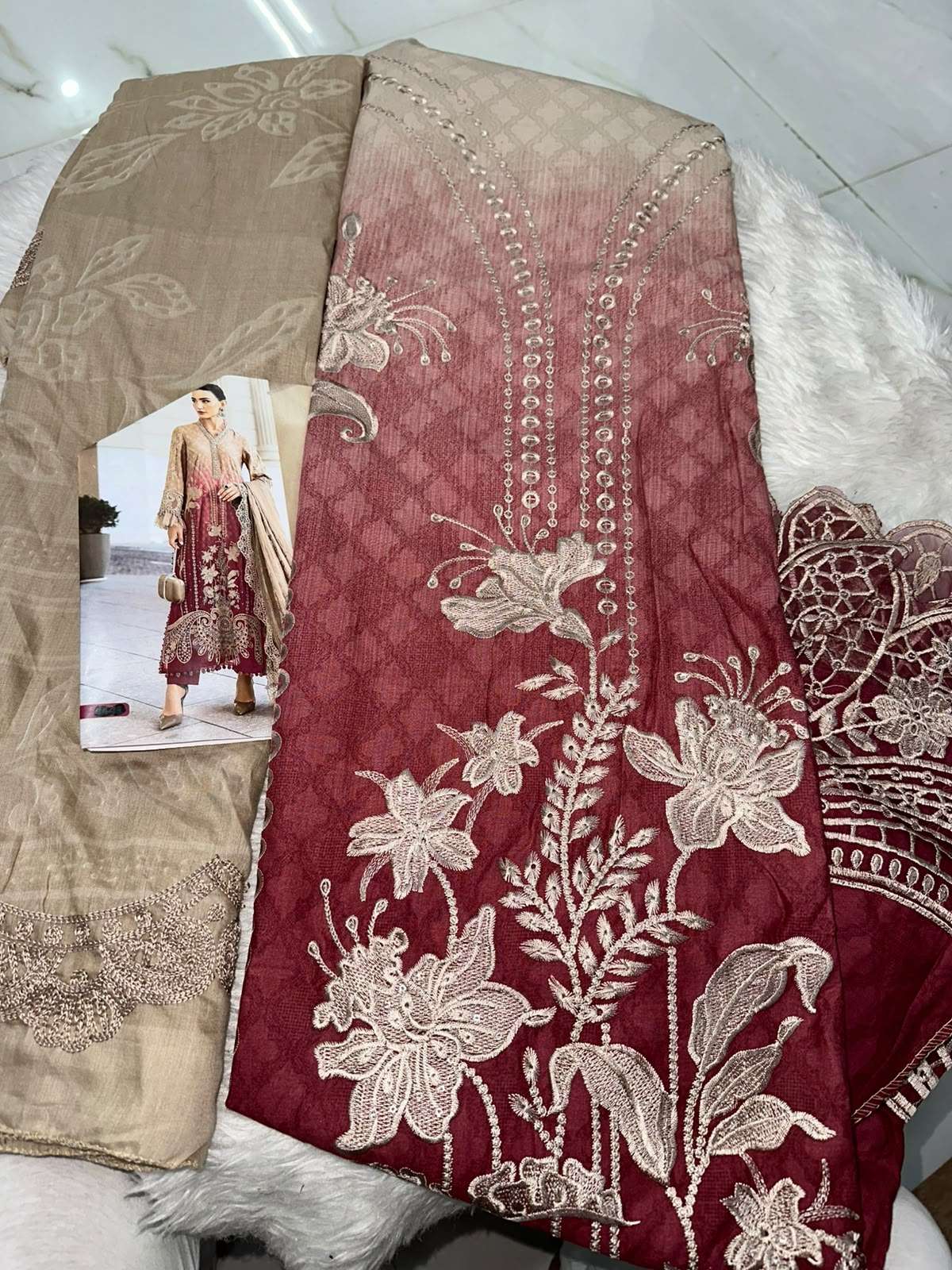 Falah Premium Cotton Collection Code - 50085 By Falah Designer Suits - 02