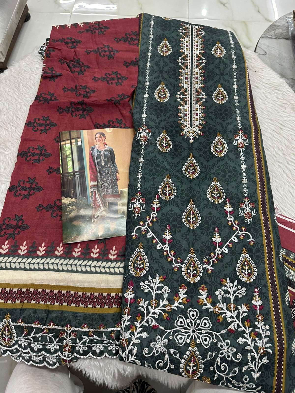 Falah Premium Cotton Collection Code - 50088 By Falah Designer Suits - 05