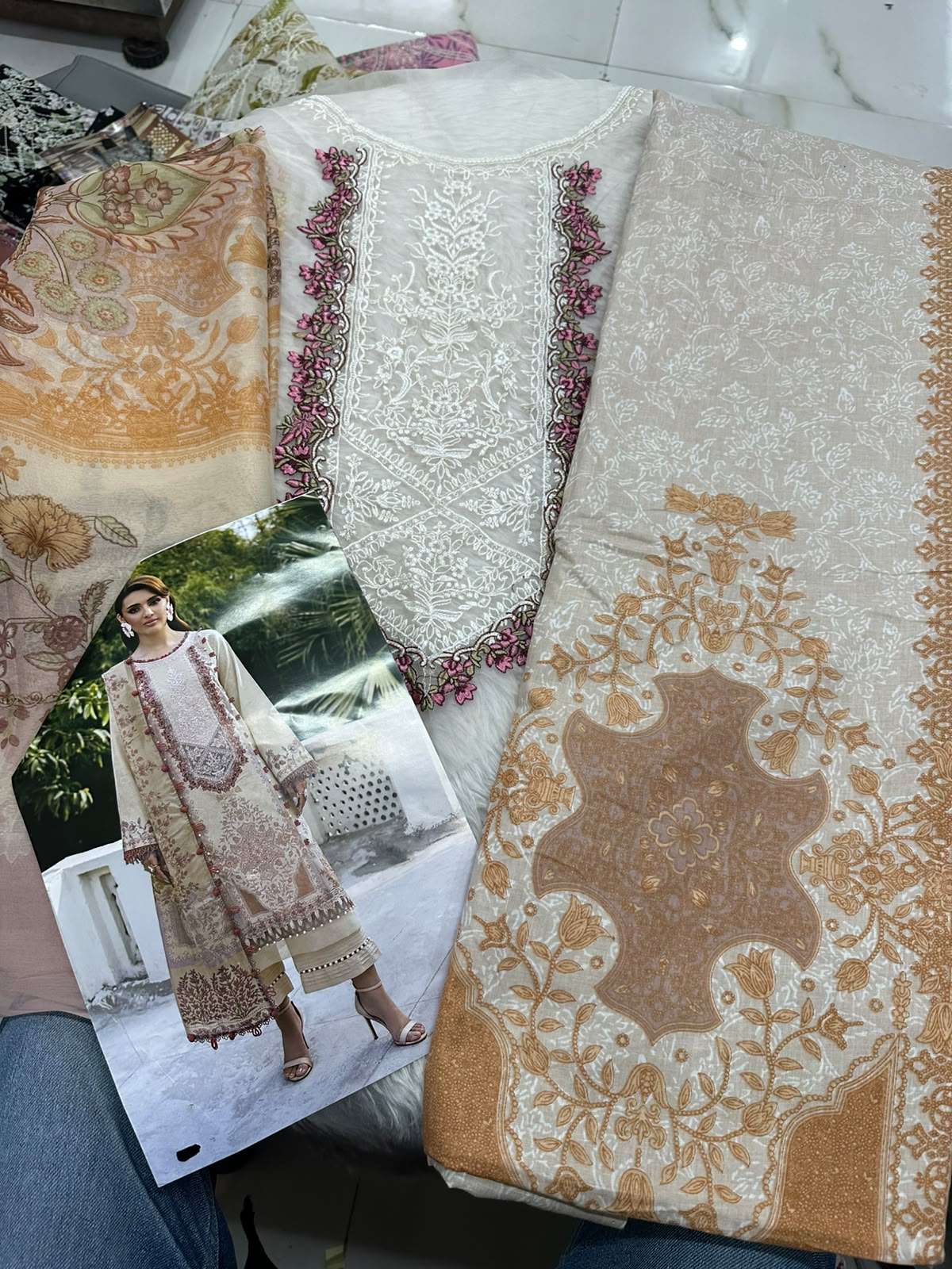 Falah Premium Cotton Collection Code - 50095 By Falah Designer Suit - 01