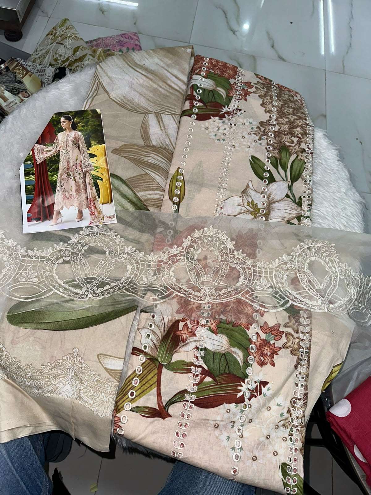 Falah Premium Cotton Collection Code - 50096 By Falah Designer Suits - 02