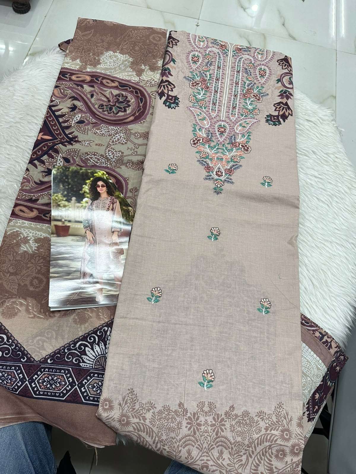 Falah Premium Cotton Collection Code - 50098 By Falah Designer Suits - 01
