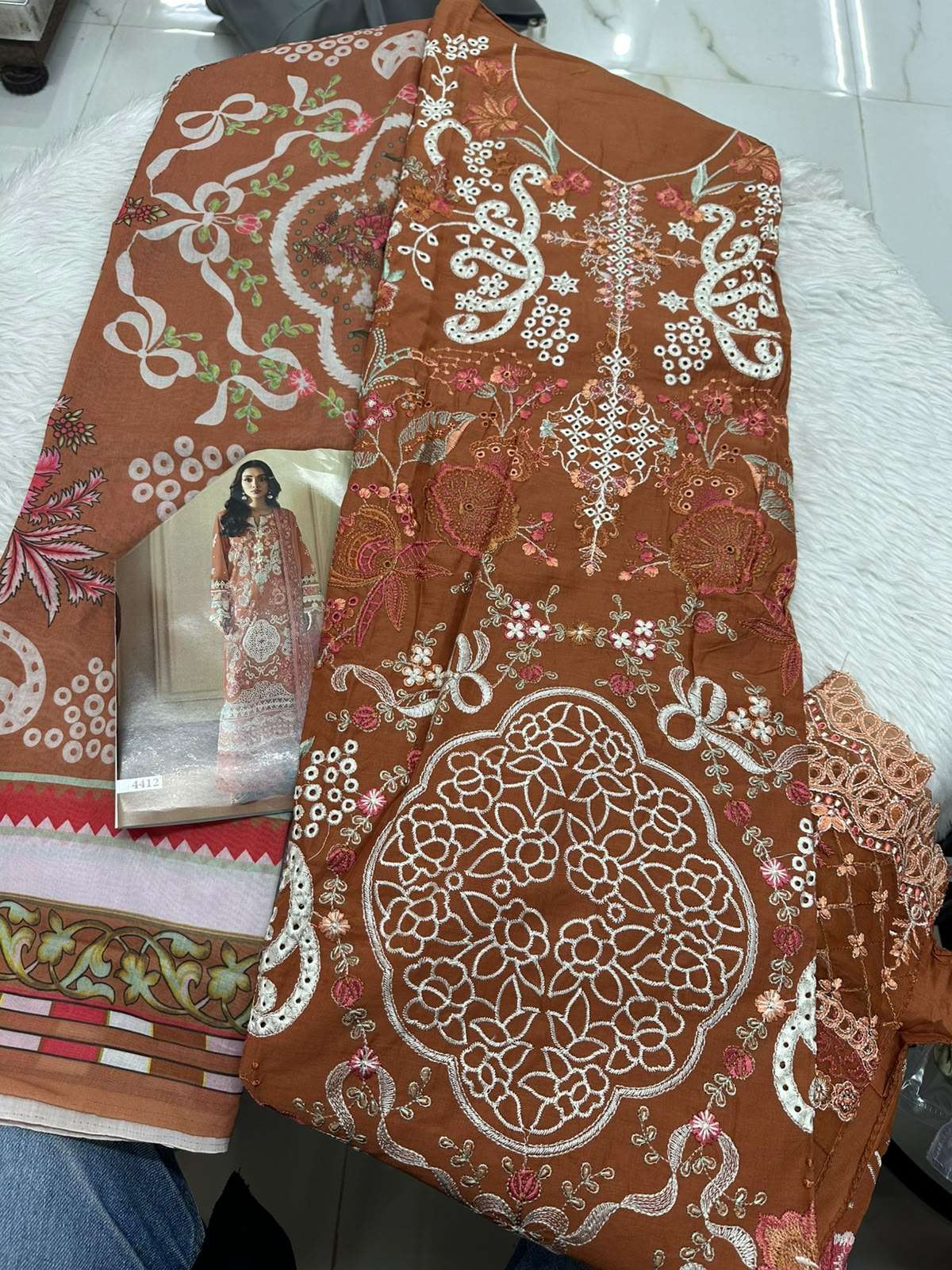 Falah Premium Cotton Collection Code - 50099 By Falah Designer Suits - 05