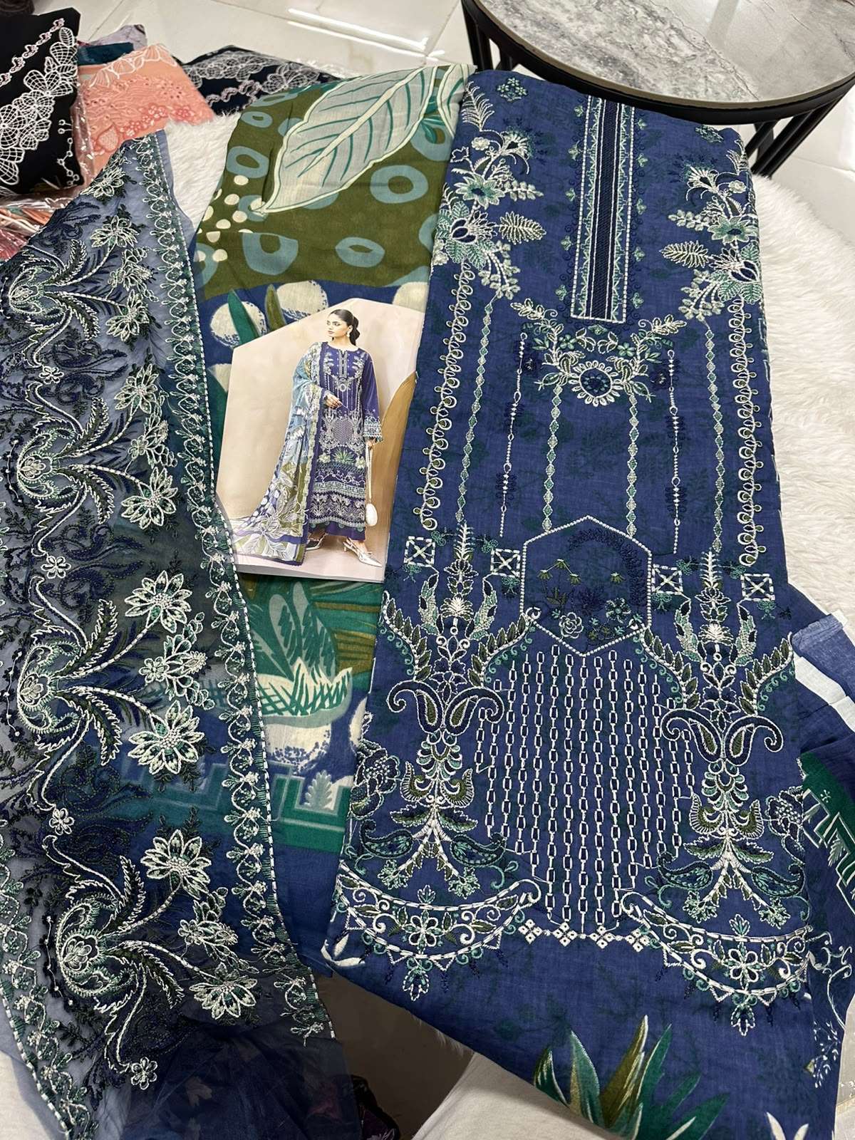 Falah Premium Cotton Collection Code - 50102 By Falah Designer Suits - 01 - 08 A