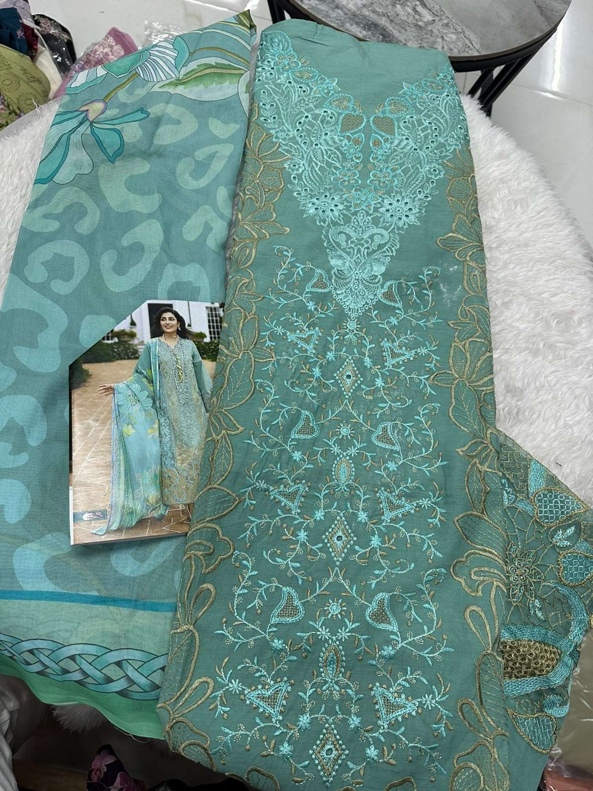 Falah Premium Cotton Collection Code - 50103 By Falah Designer Suits - 01 - 06 B