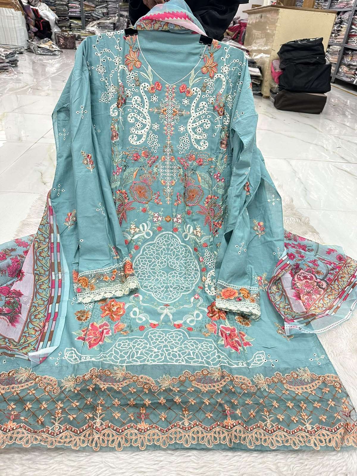 Falah Premium Cotton Collection Code - NOP08 By Falah Designer Suits - 14