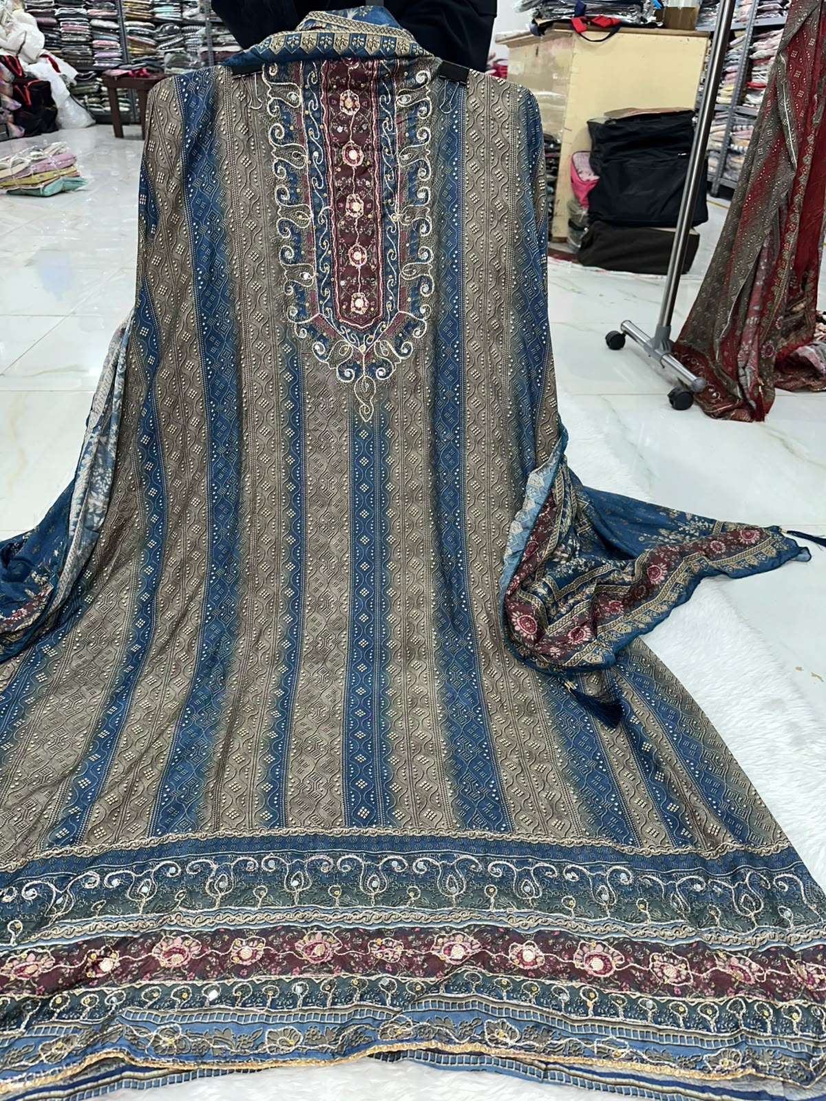 Falah Premium Maslin Collection Code - 50092 By Falah Designer Suits - 01
