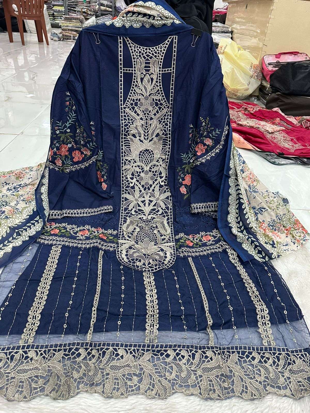 Falah Premium Party Wear Cotton Collection Code - NOP04 By Falah Designer Suits - 01