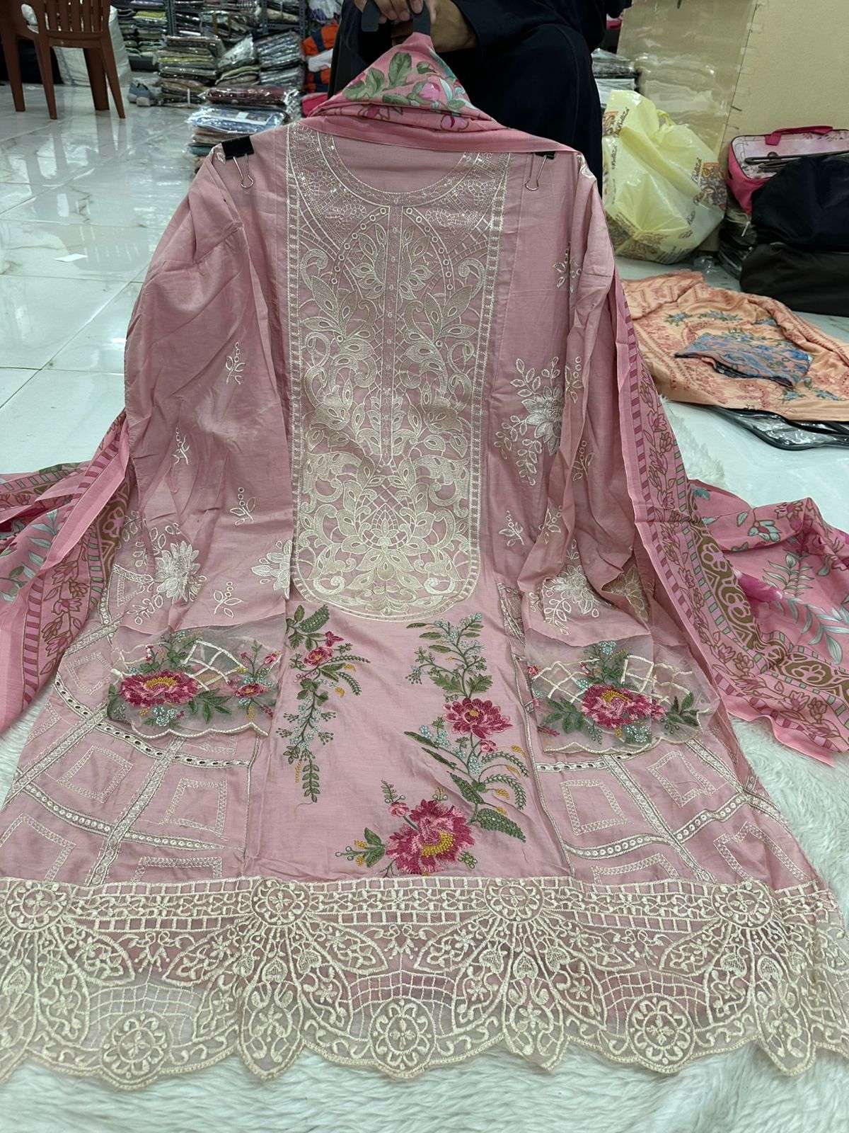 Falah Premium Party Wear Cotton Collection Code - NOP04 By Falah Designer Suits - 02
