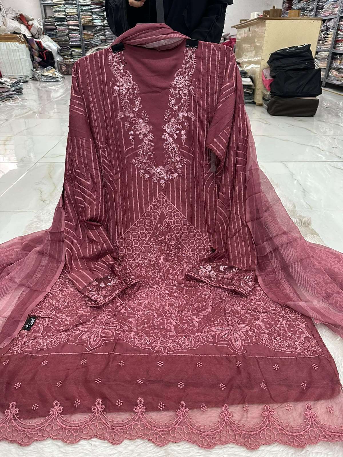 Falah Premium Party Wear Rayon Collection Code - NOP07 By Falah Designer Suits - 01