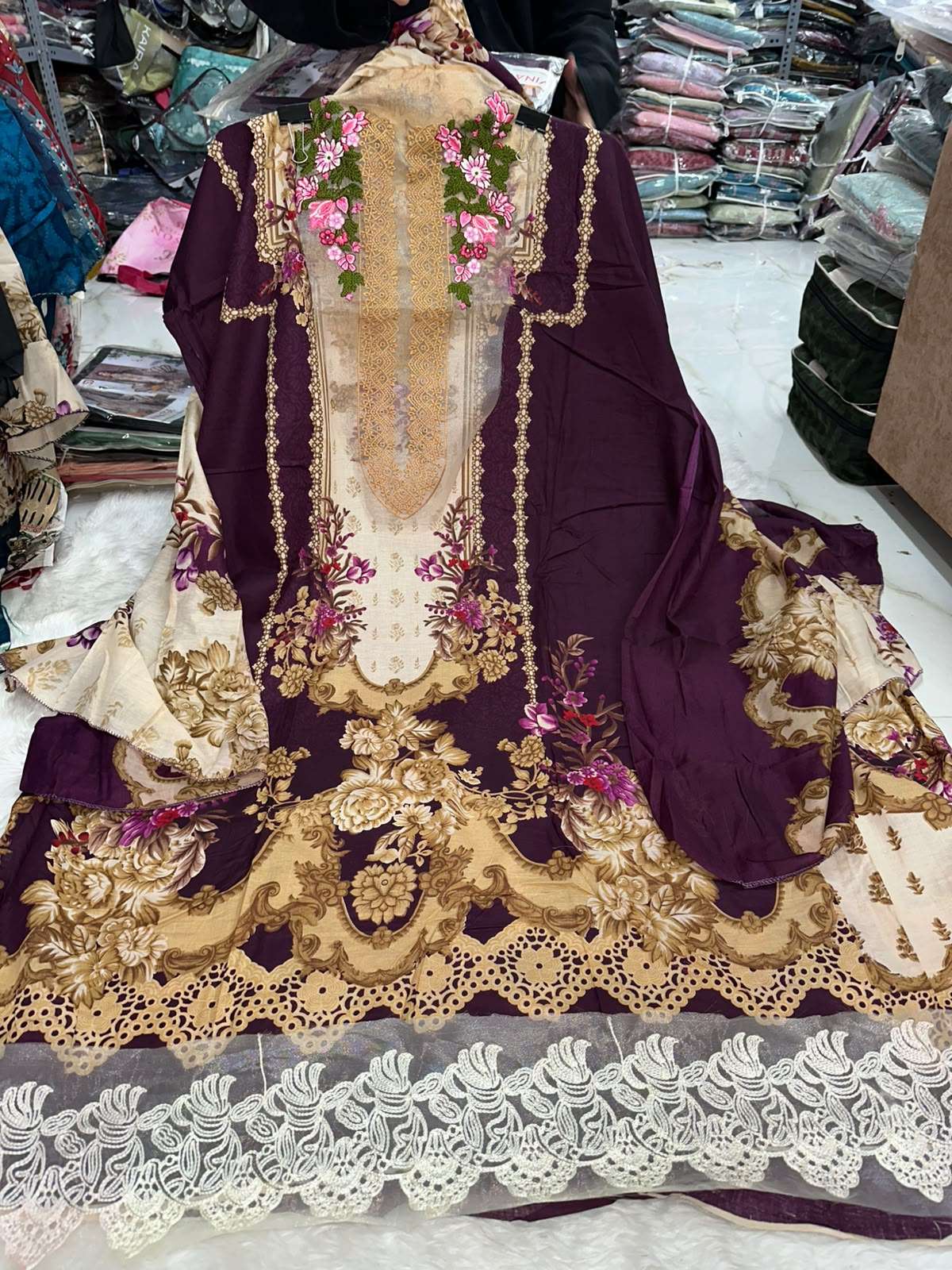 Falah Premium Pure Cotton Collection Code - NOP12 By Falah Designer Suits - 01