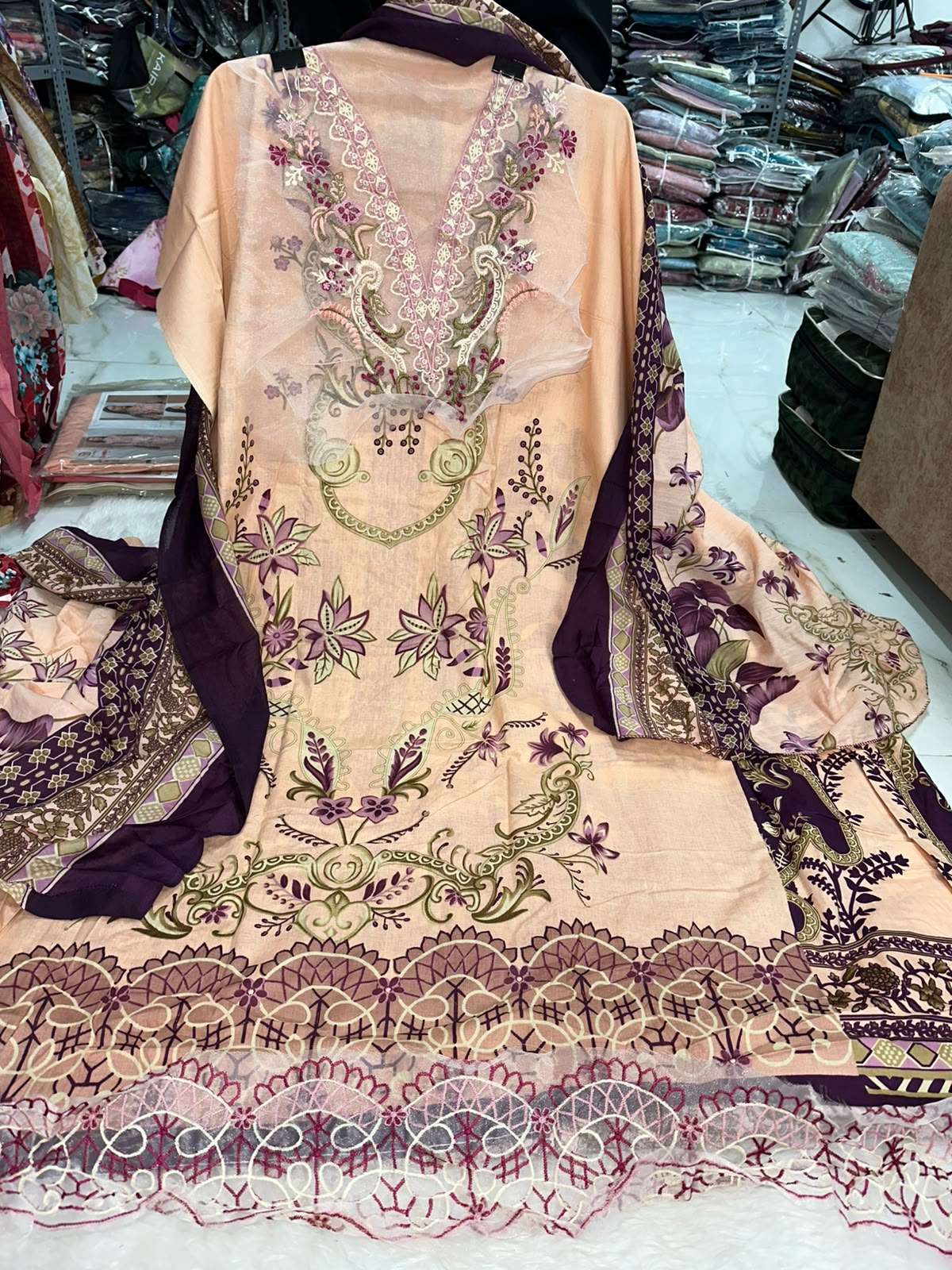 Falah Premium Pure Cotton Collection Code - NOP12 By Falah Designer Suits - 13