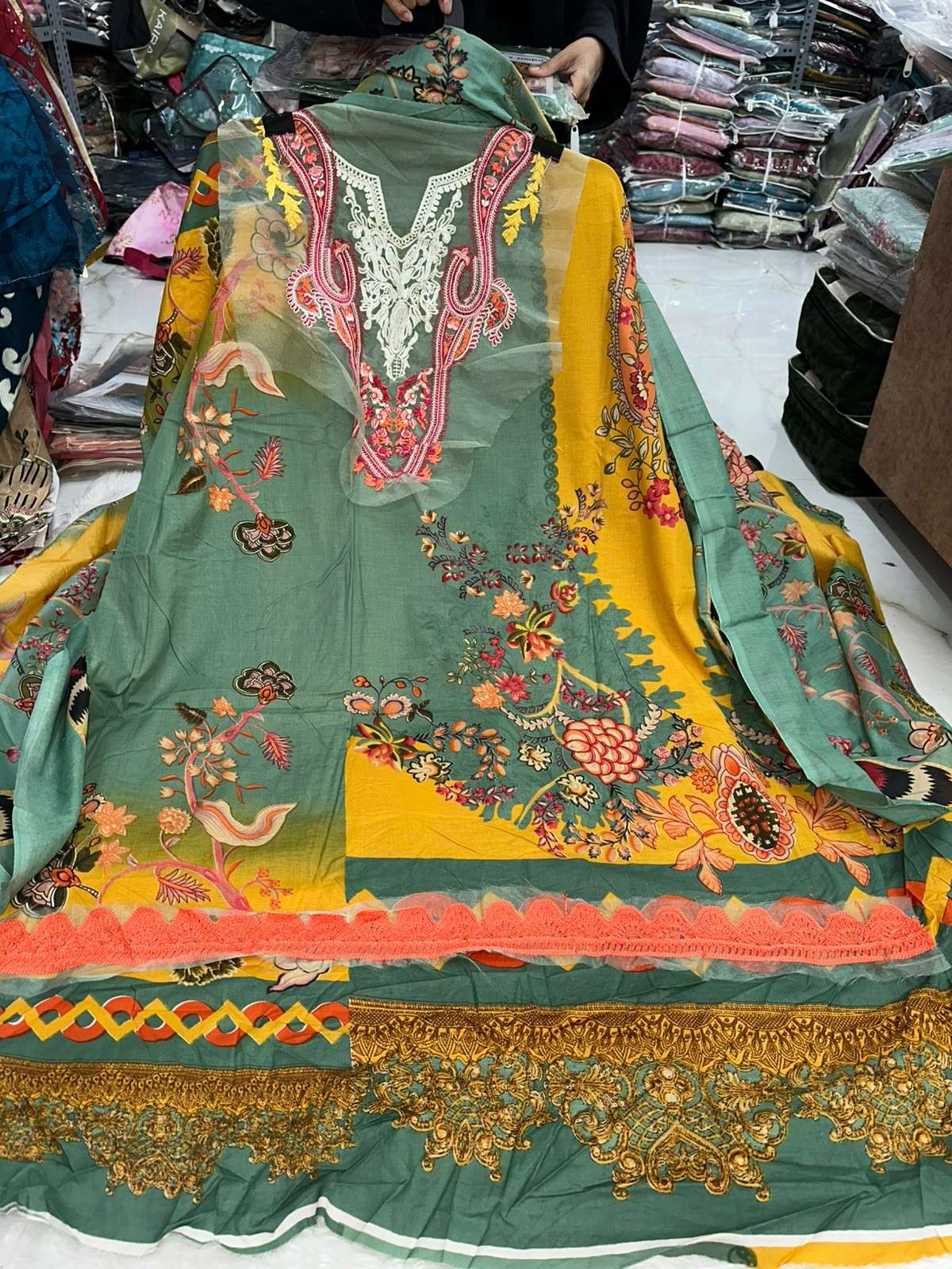 Falah Premium Pure Cotton Collection Code - NOP12 By Falah Designer Suits - 17